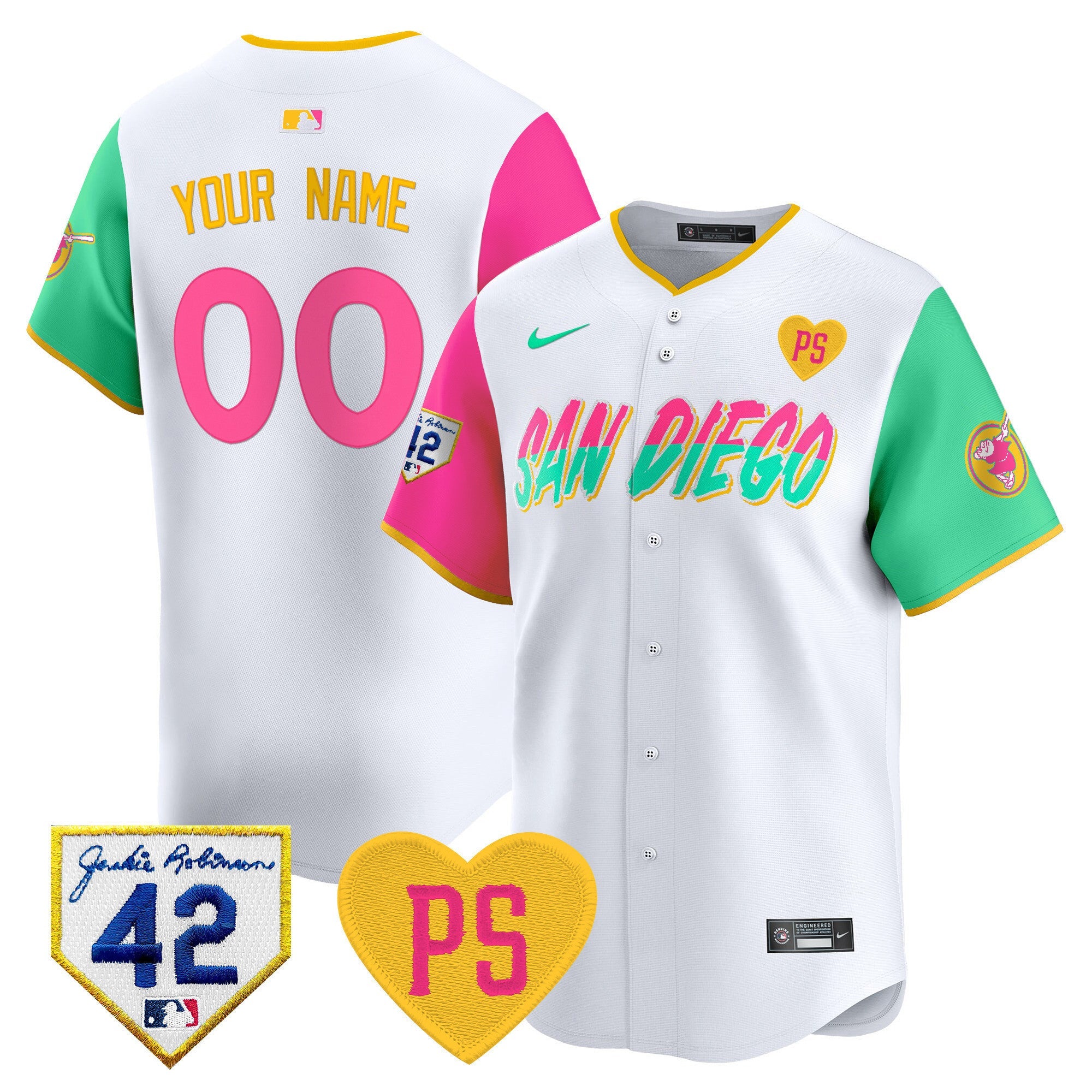 Padres 2024 "For Peter" & Robinson Patch Vapor Premier Limited Custom Jersey ?All Stitched