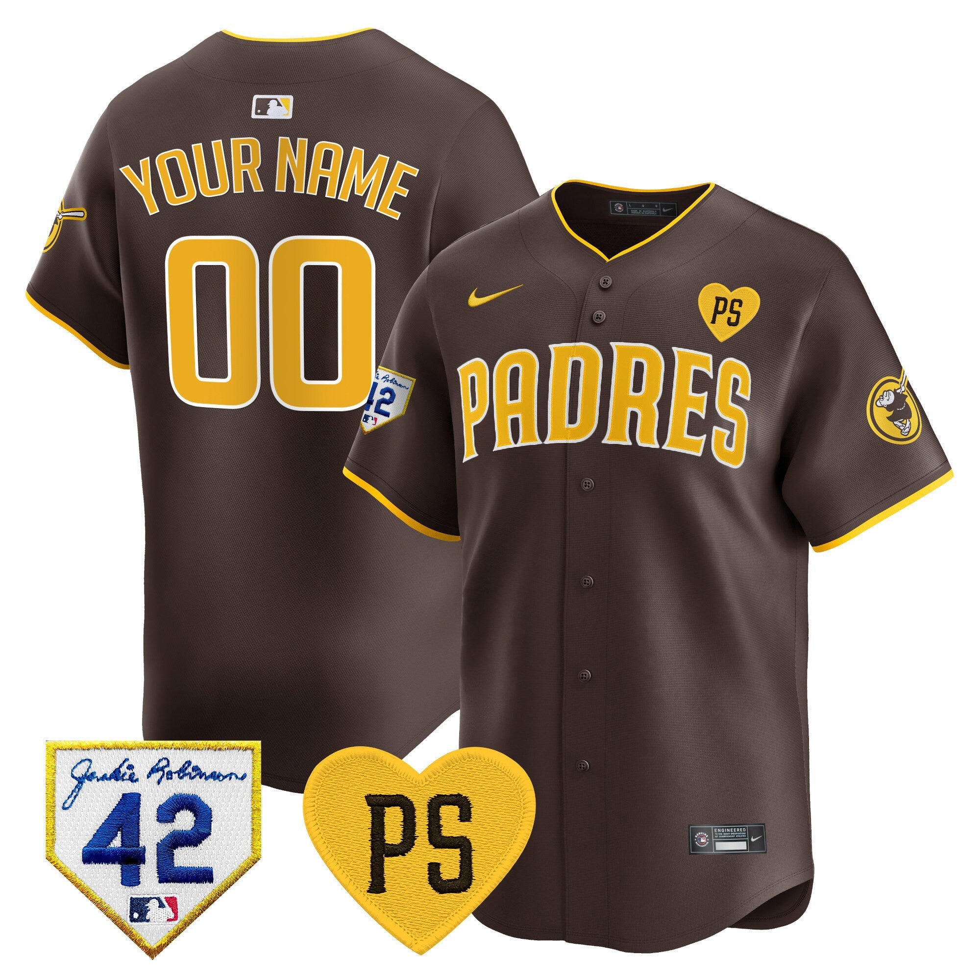 Padres 2024 "For Peter" & Robinson Patch Vapor Premier Limited Custom Jersey ?All Stitched