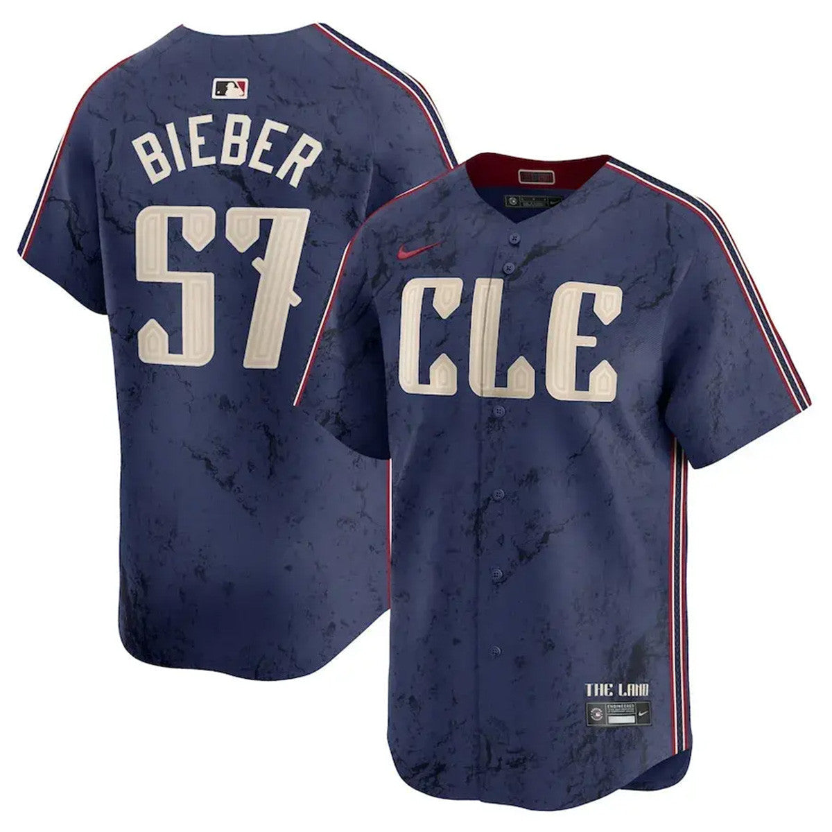 Cleveland Guardians Navy 2024 City Connect Limited Jersey TLA - Stitched