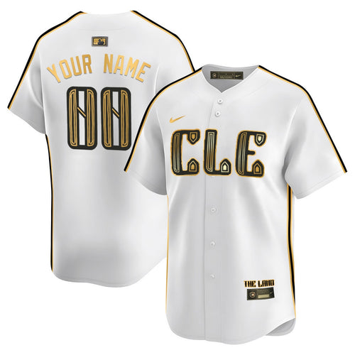 Custom Cleveland Guardians Navy 2024 City Connect Limited Jersey TLA - Stitched