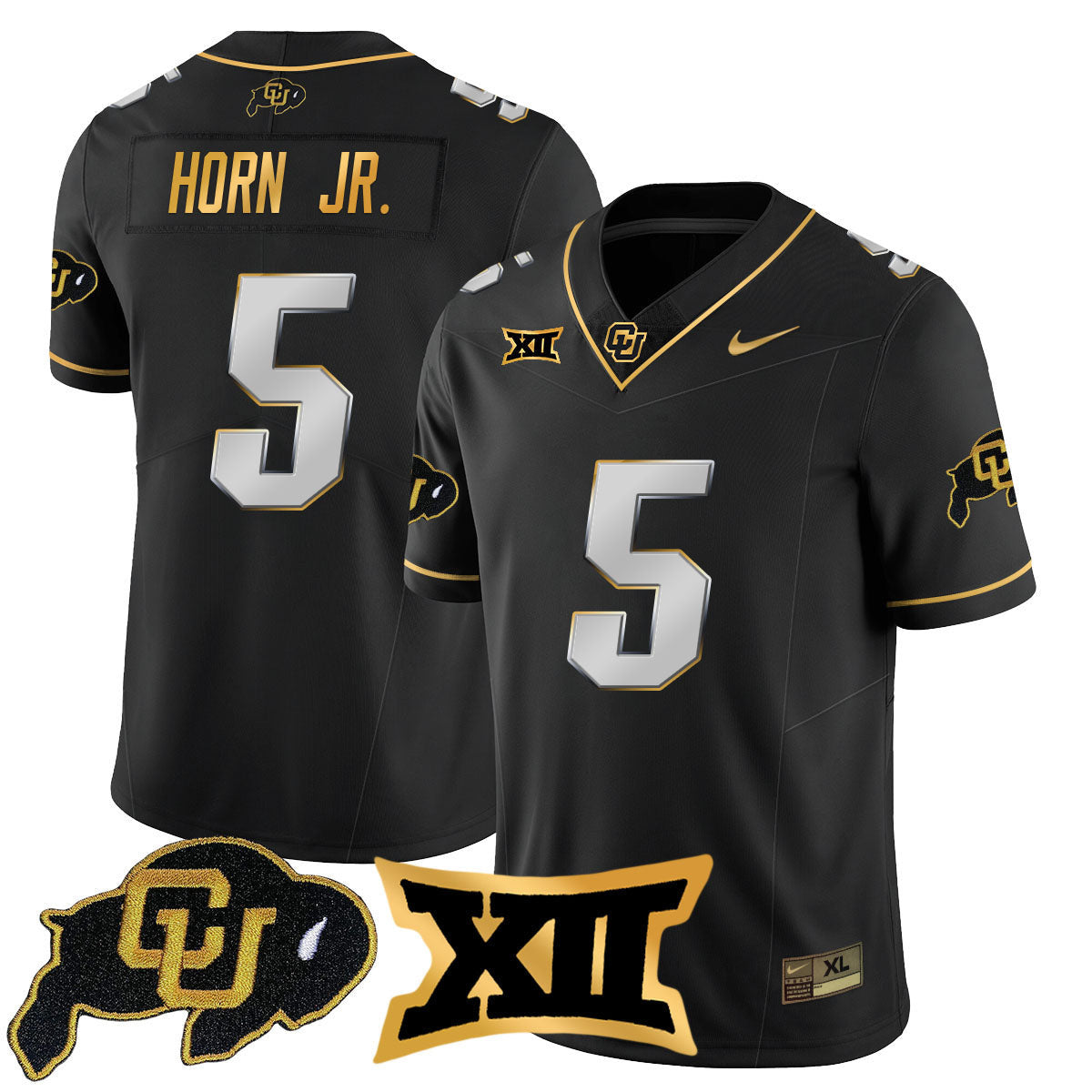 Colorado Buffaloes 2024 Vapor Limited Gold Jersey N1 - All Stitched