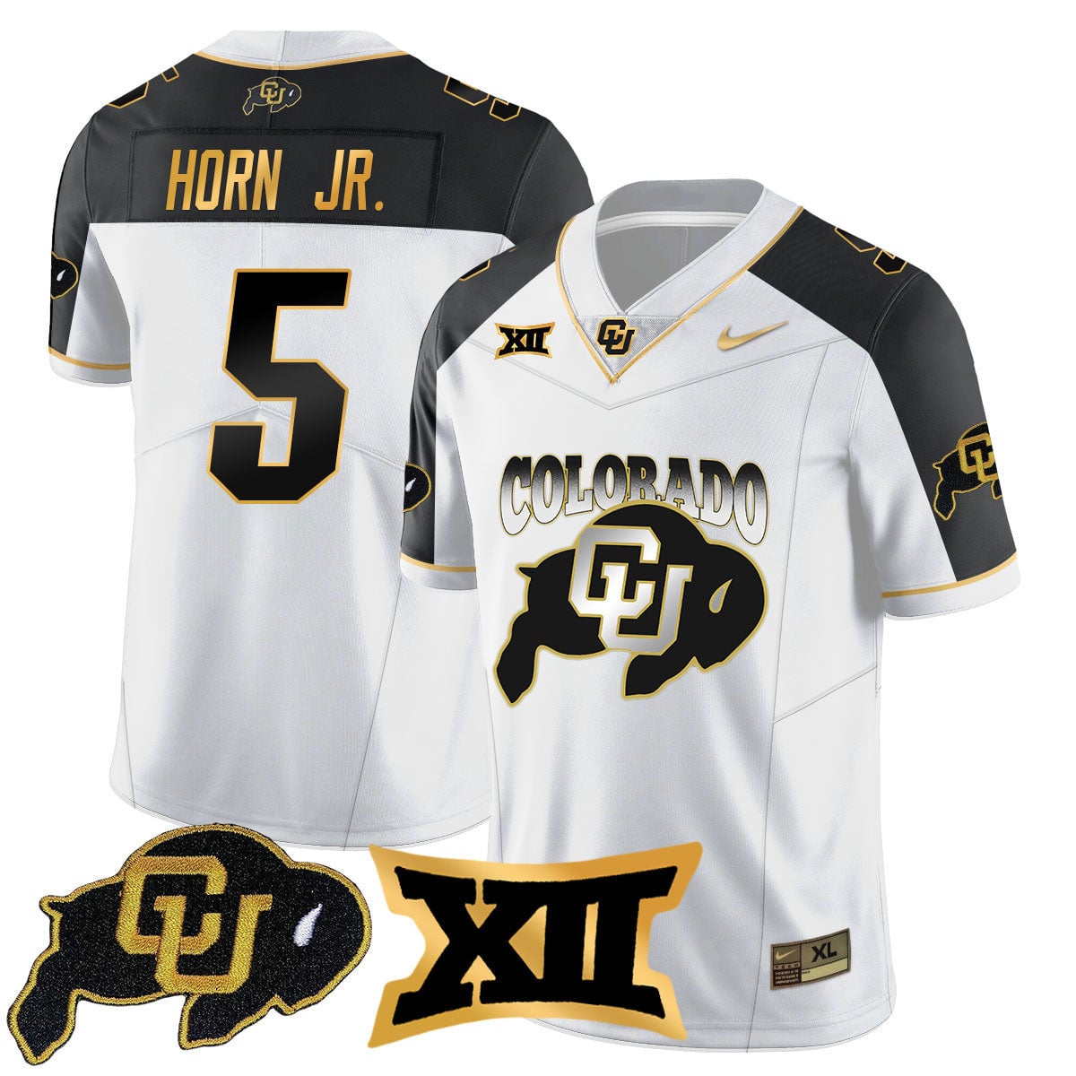 Colorado Buffaloes 2024 Vapor Limited Gold Jersey N2 - All Stitched