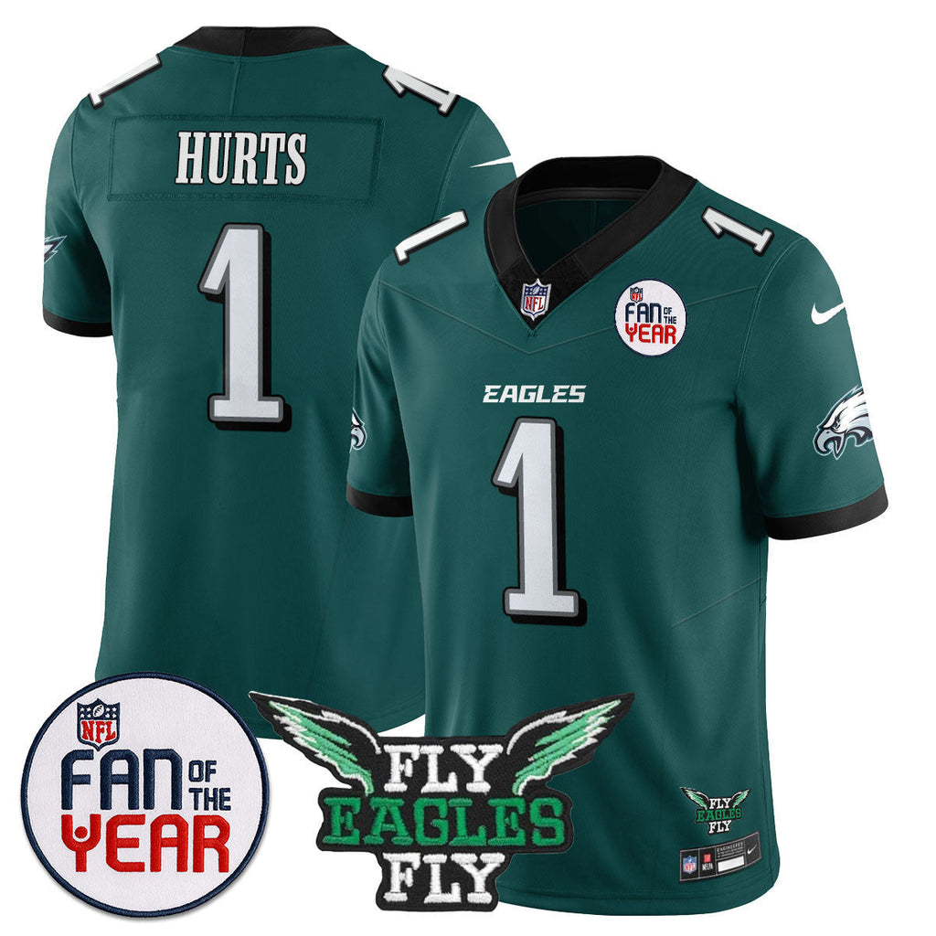 Custom Philadelphia Eagles "Fan Of The Year" Jersey - All Stitched