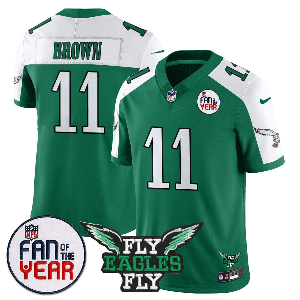Custom Philadelphia Eagles "Fan Of The Year" Jersey - All Stitched