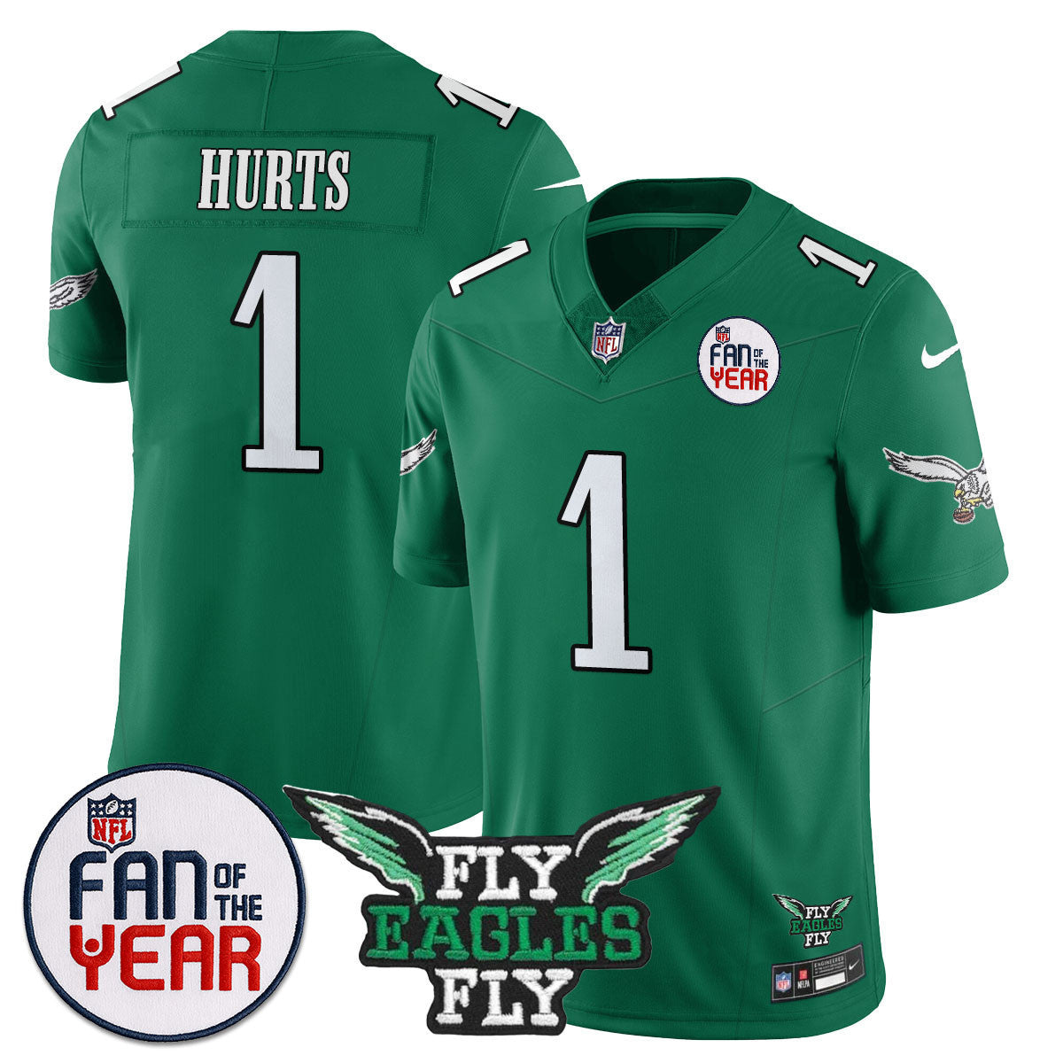 Custom Philadelphia Eagles "Fan Of The Year" Jersey - All Stitched