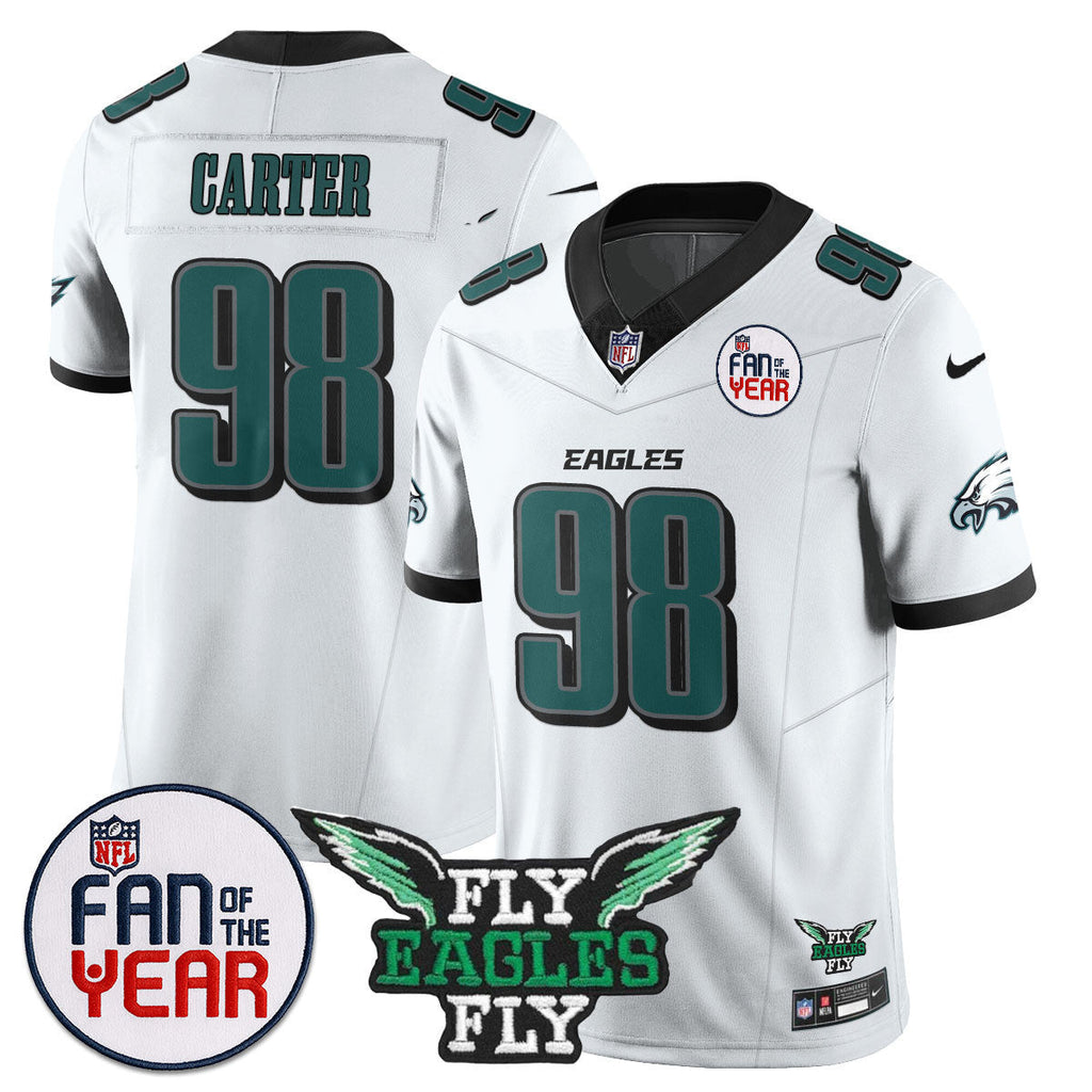 Custom Philadelphia Eagles "Fan Of The Year" Jersey - All Stitched