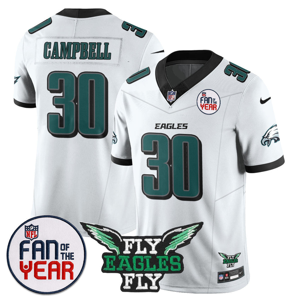Custom Philadelphia Eagles "Fan Of The Year" Jersey - All Stitched