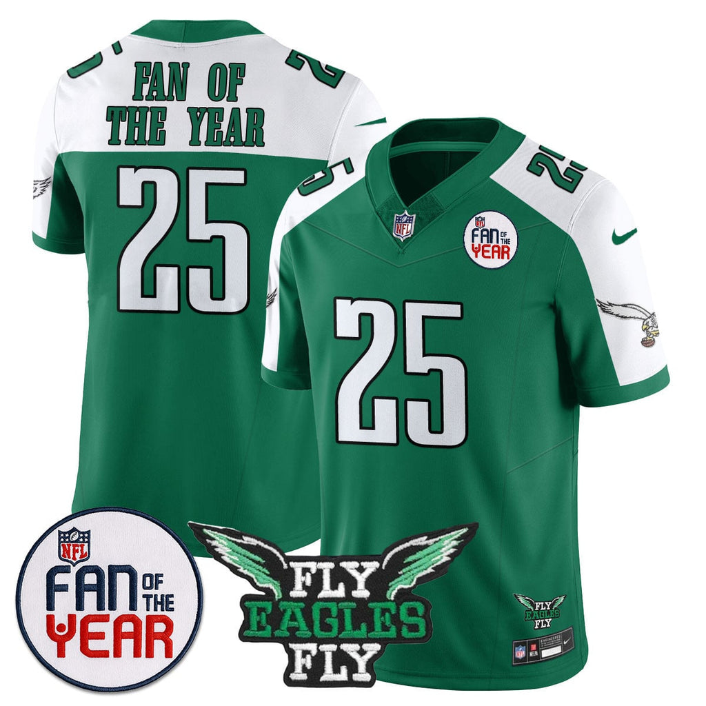 Custom Philadelphia Eagles "Fan Of The Year" Jersey - All Stitched