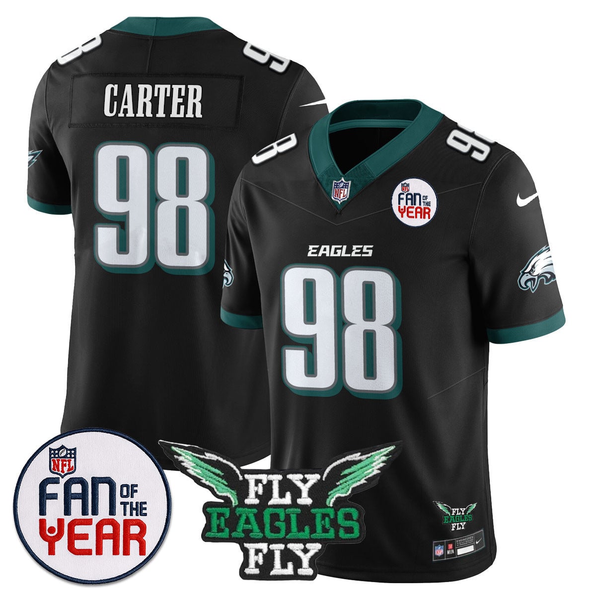 Men's Philadelphia Eagles "Fan Of The Year" Jersey - All Stitched