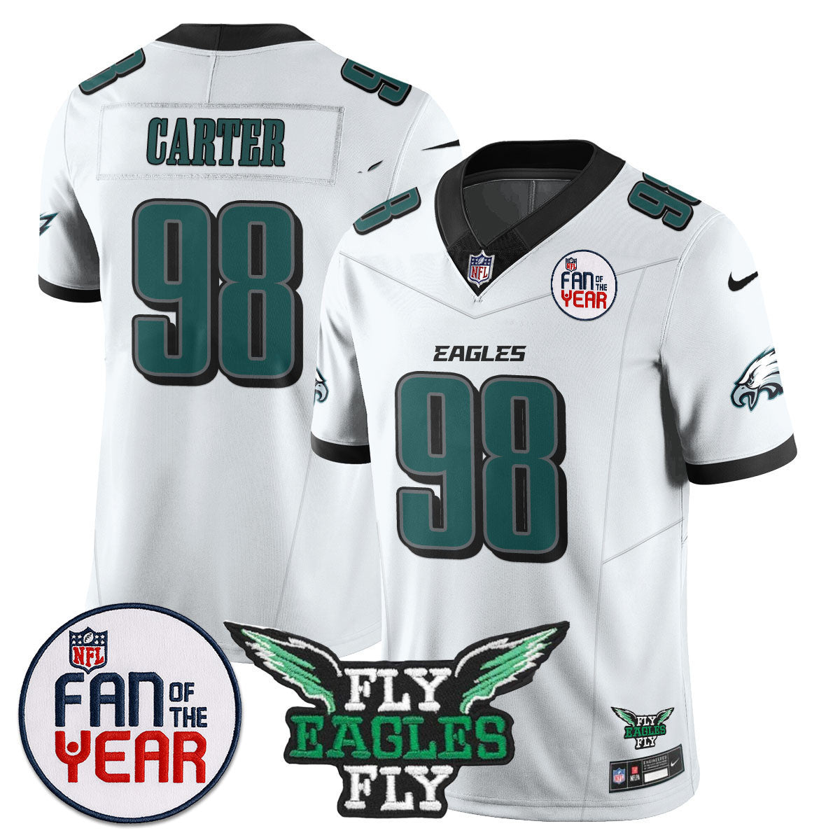 Men's Philadelphia Eagles "Fan Of The Year" Jersey - All Stitched