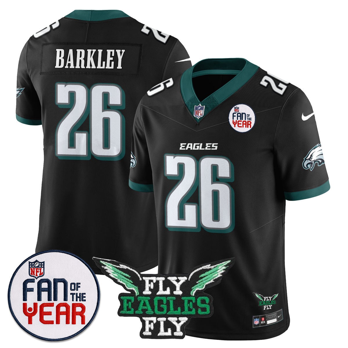 Men's Philadelphia Eagles "Fan Of The Year" Jersey - All Stitched