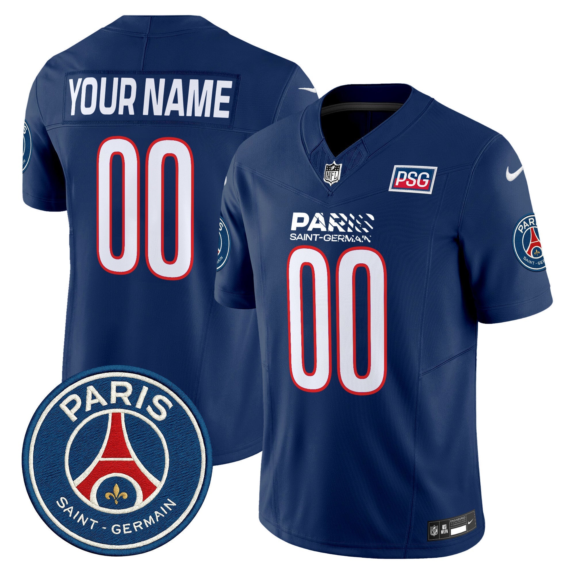 Paris Saint-Germain 2025 Soccer x Football Vapor Limited Custom Jersey - Stitched