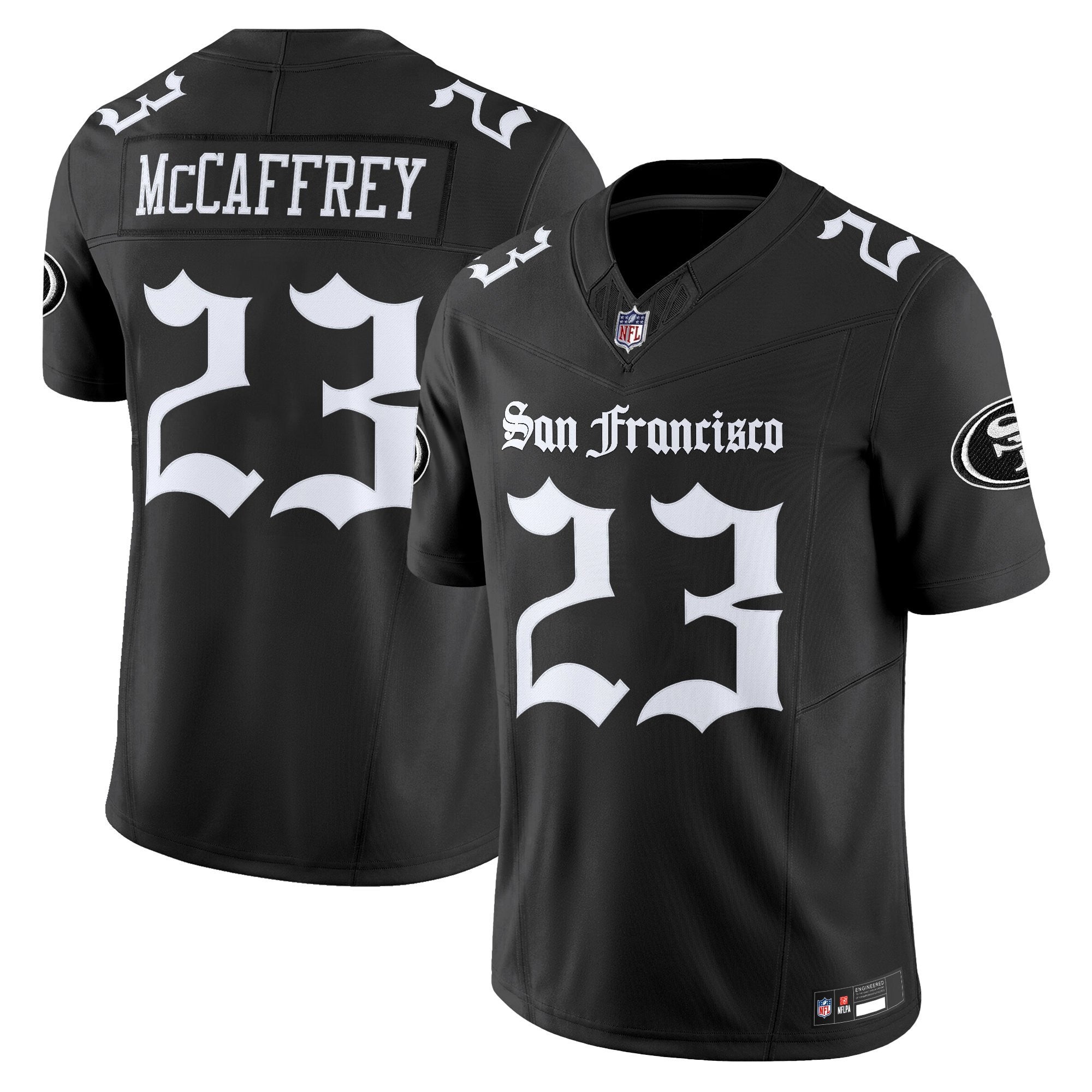 Women's San Francisco 49ers 'Gothic Edition' Vapor Limited Jersey V2 - All Stitched