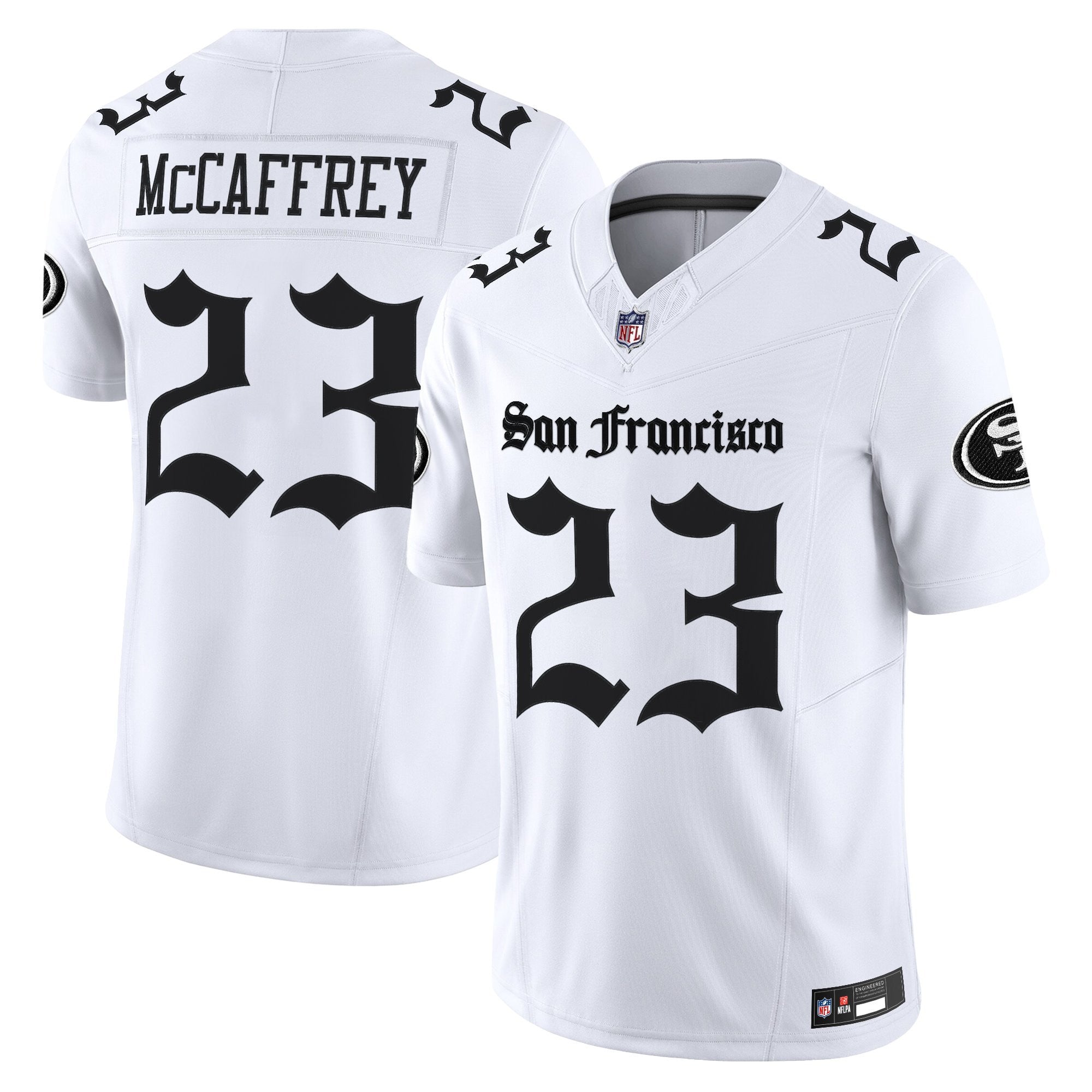 Women's San Francisco 49ers 'Gothic Edition' Vapor Limited Jersey V2 - All Stitched
