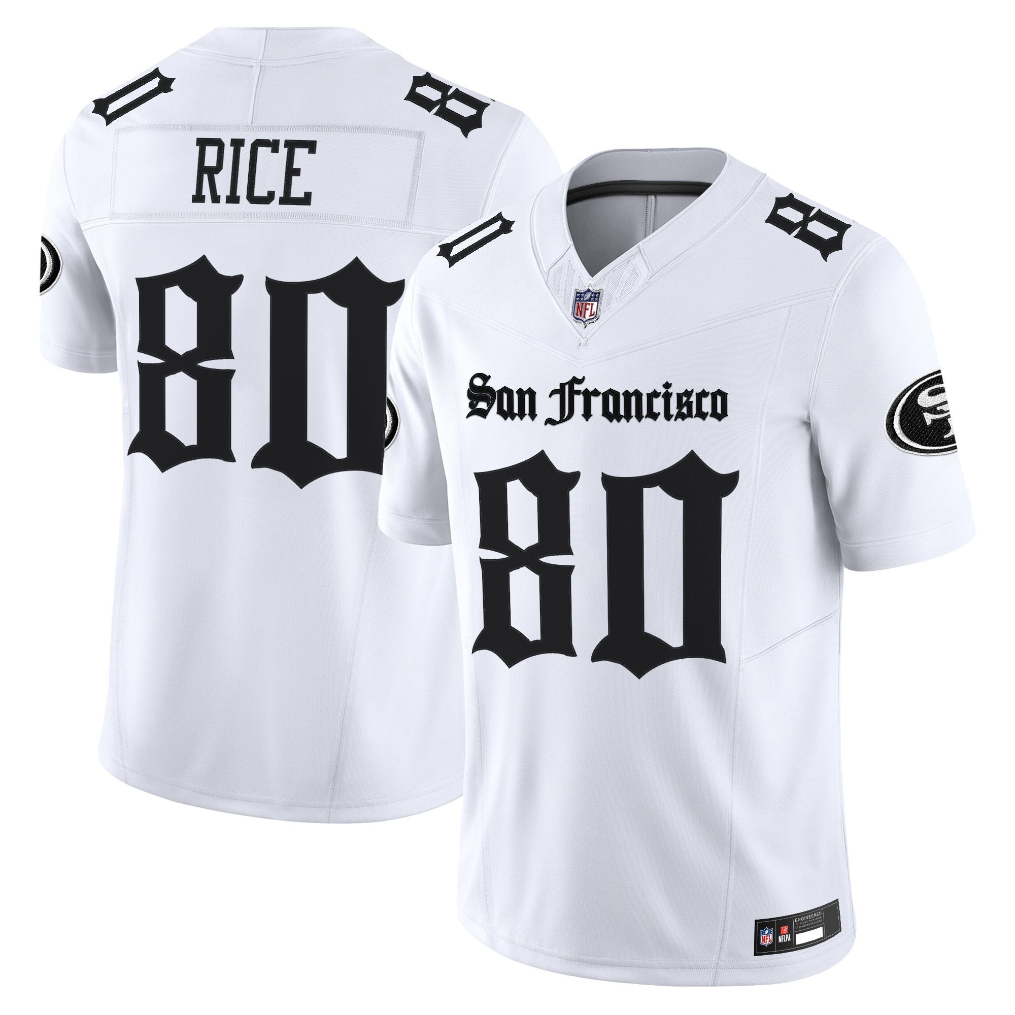 Women's San Francisco 49ers 'Gothic Edition' Vapor Limited Jersey V2 - All Stitched