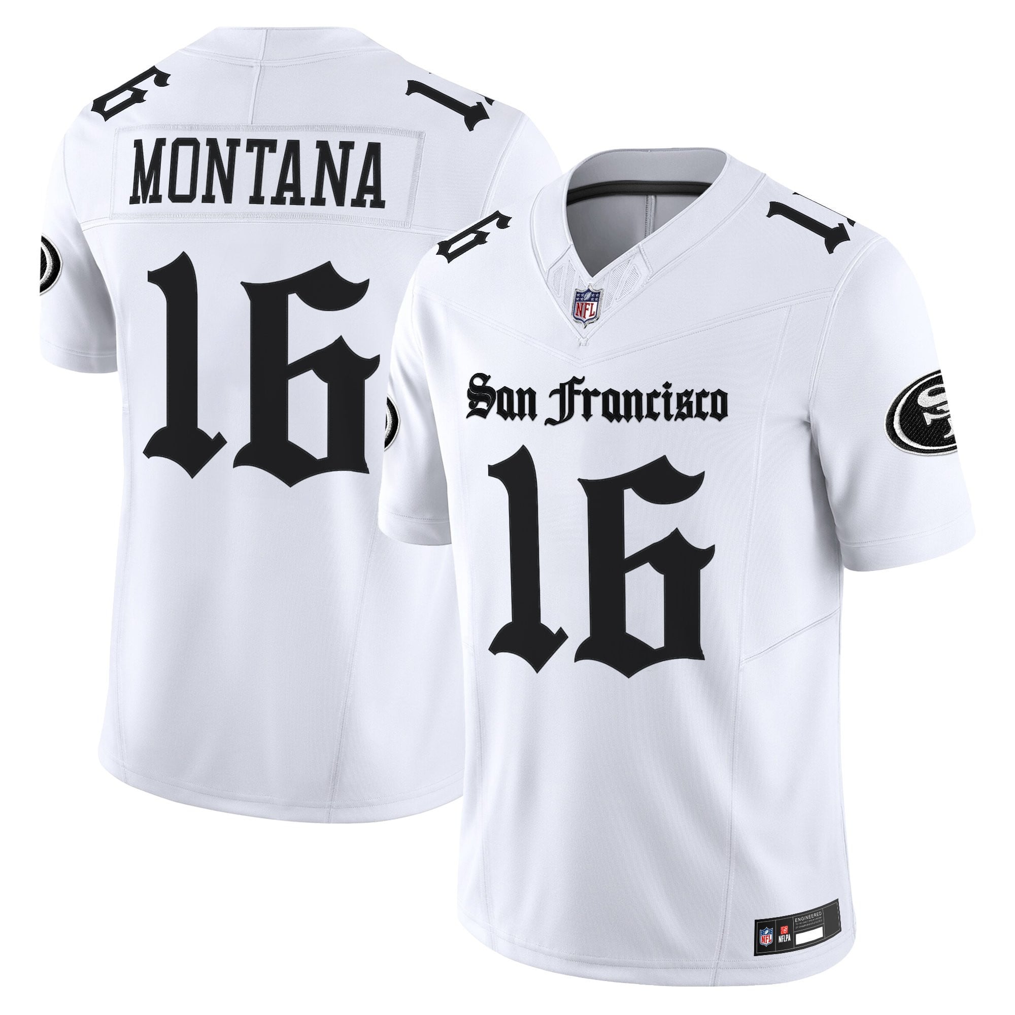 Women's San Francisco 49ers 'Gothic Edition' Vapor Limited Jersey V2 - All Stitched