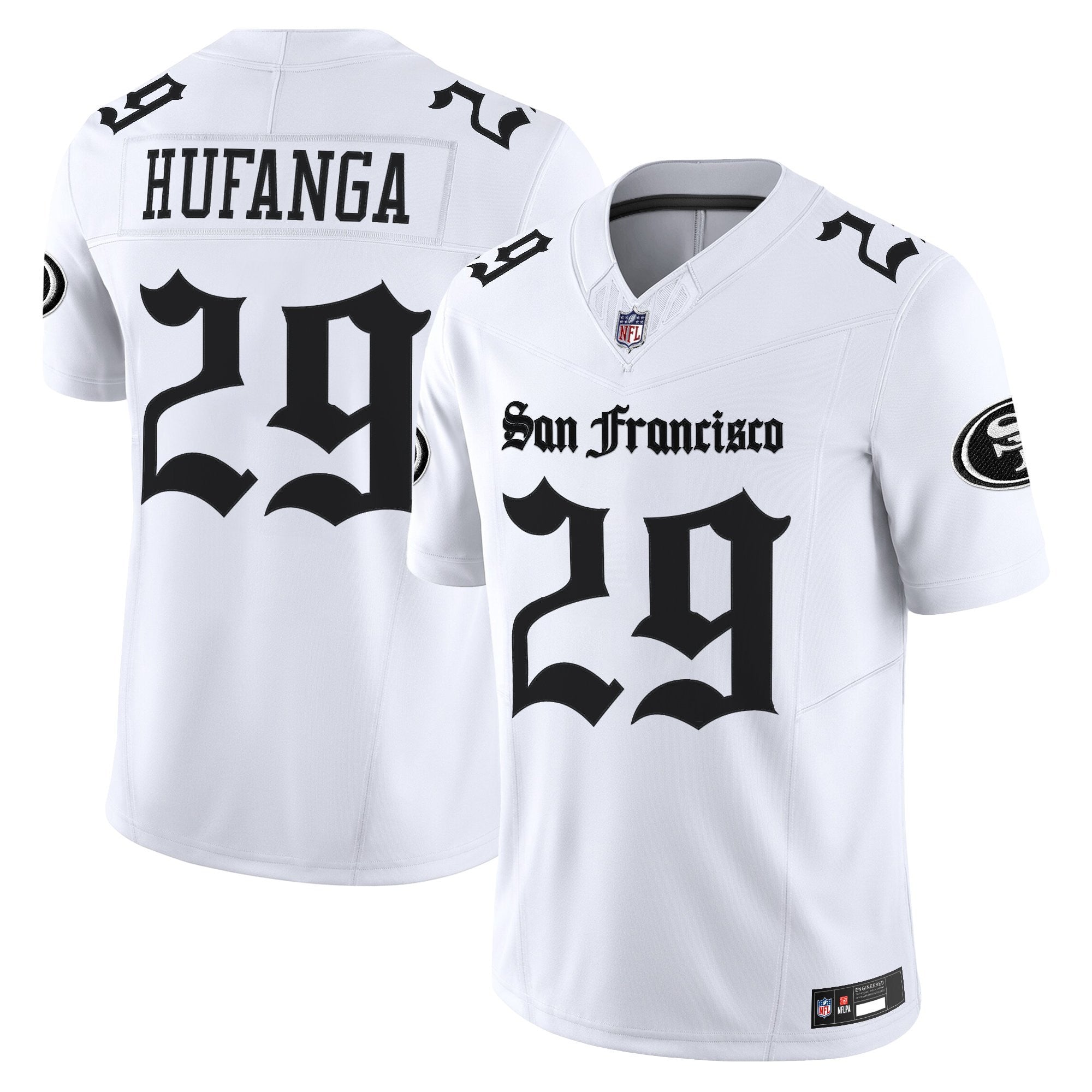 Women's San Francisco 49ers 'Gothic Edition' Vapor Limited Jersey V2 - All Stitched