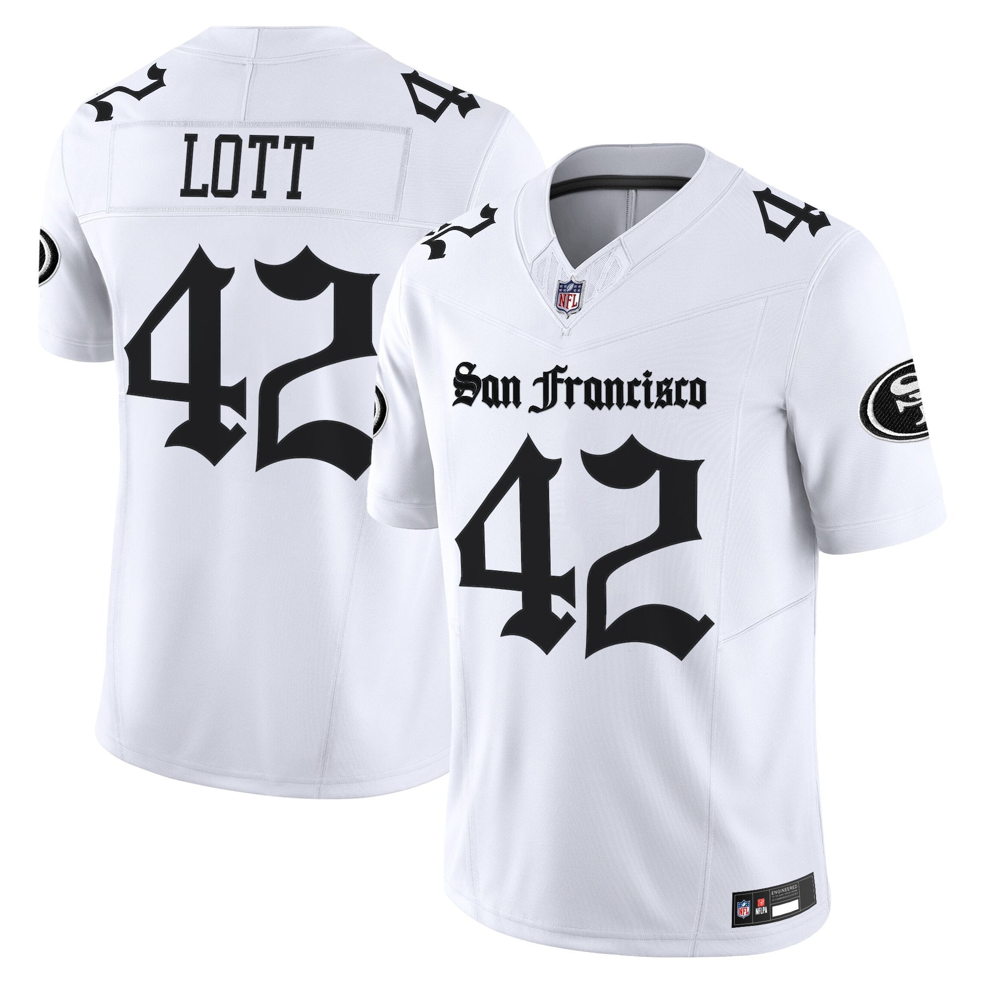 Women's San Francisco 49ers 'Gothic Edition' Vapor Limited Jersey V2 - All Stitched