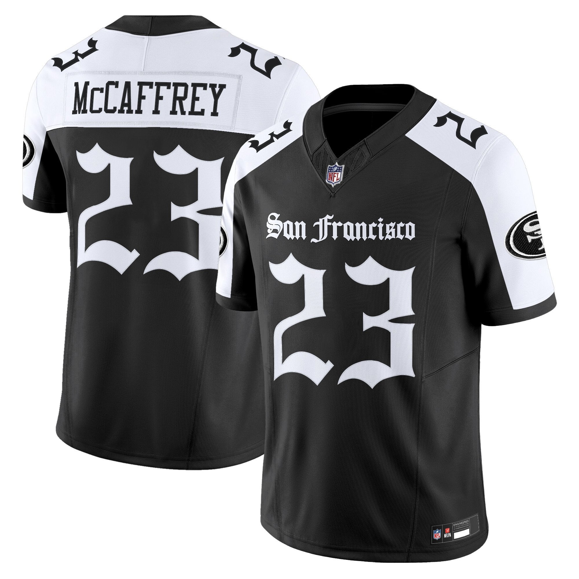 Women's San Francisco 49ers 'Gothic Edition' Vapor Limited Jersey V2 - All Stitched