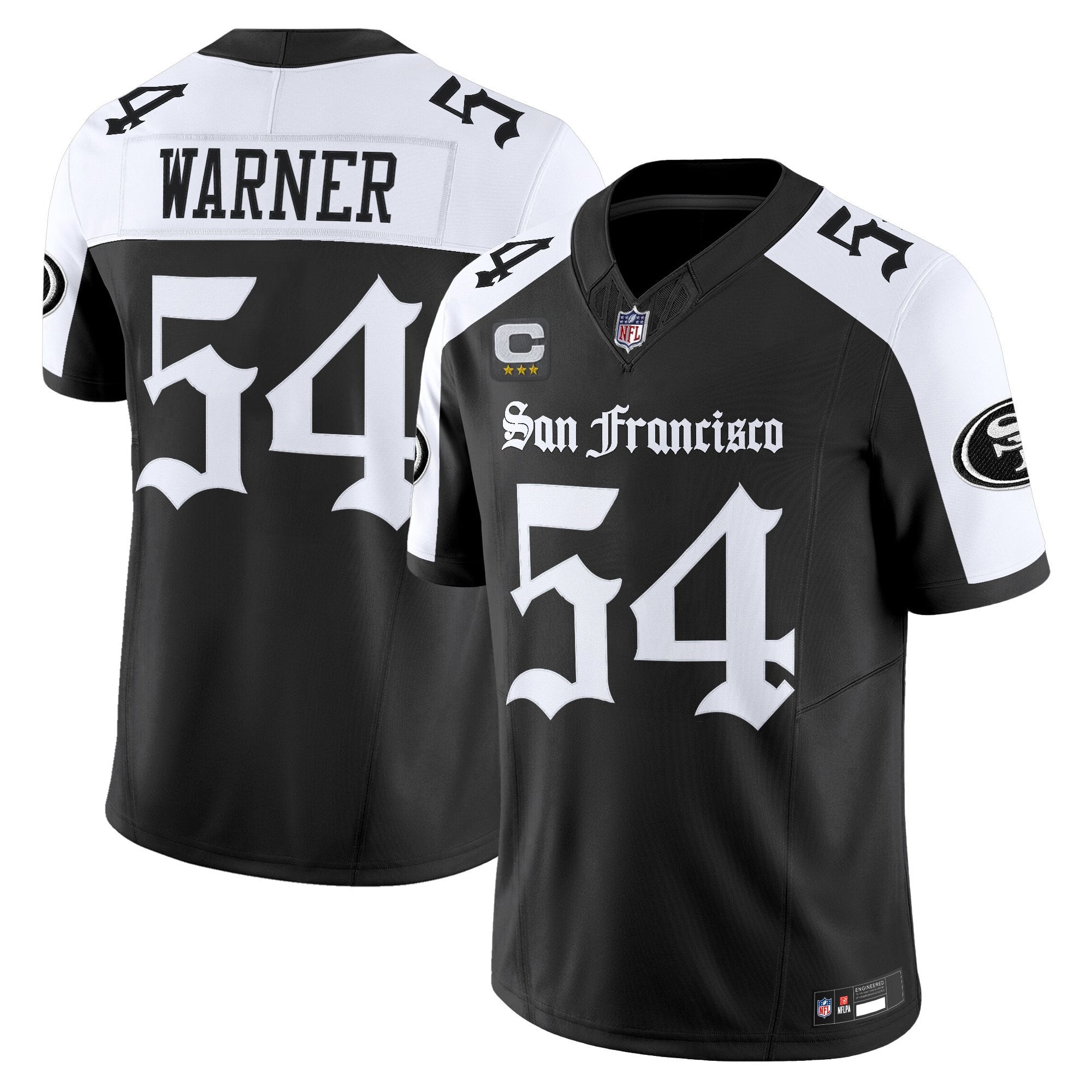 Women's San Francisco 49ers 'Gothic Edition' Vapor Limited Jersey V2 - All Stitched