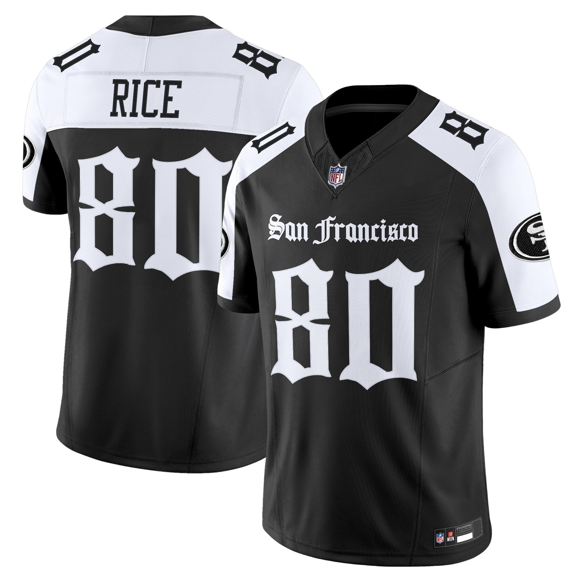 Women's San Francisco 49ers 'Gothic Edition' Vapor Limited Jersey V2 - All Stitched