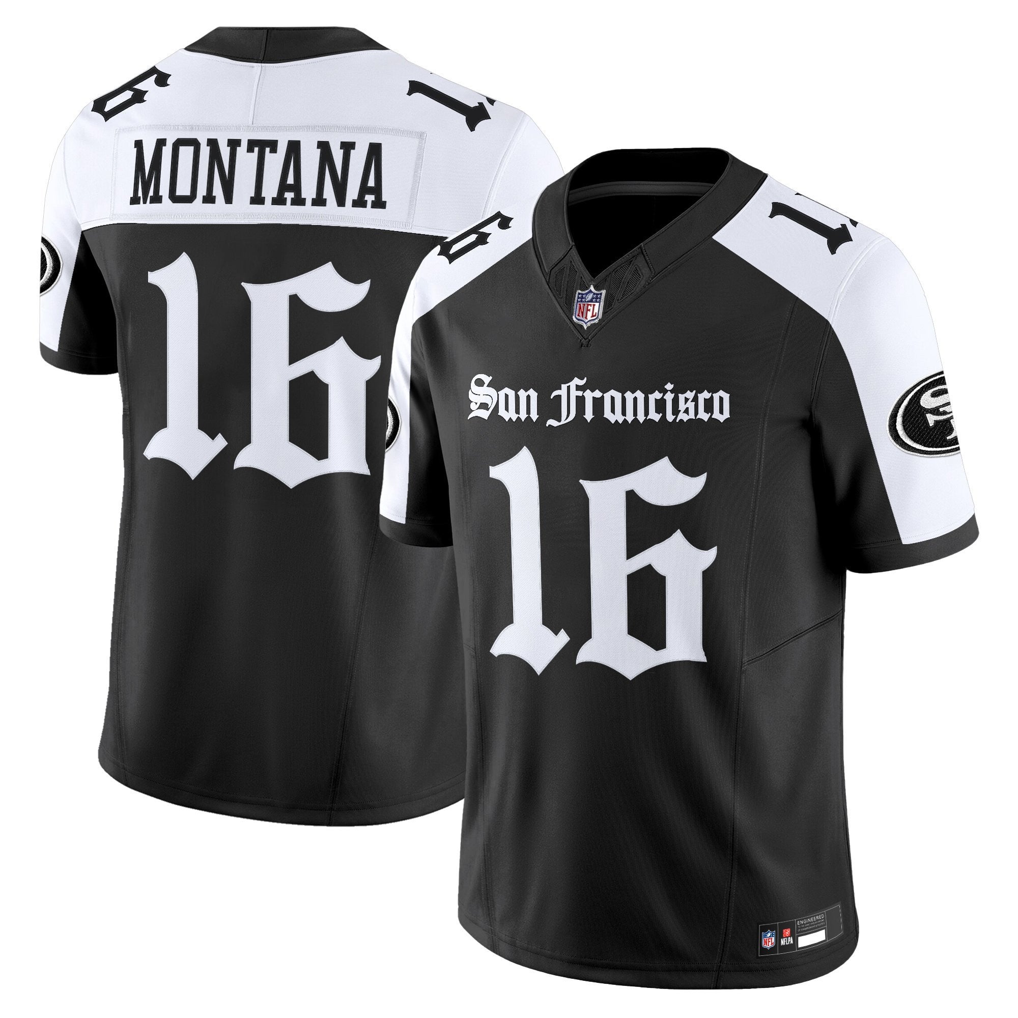 Women's San Francisco 49ers 'Gothic Edition' Vapor Limited Jersey V2 - All Stitched