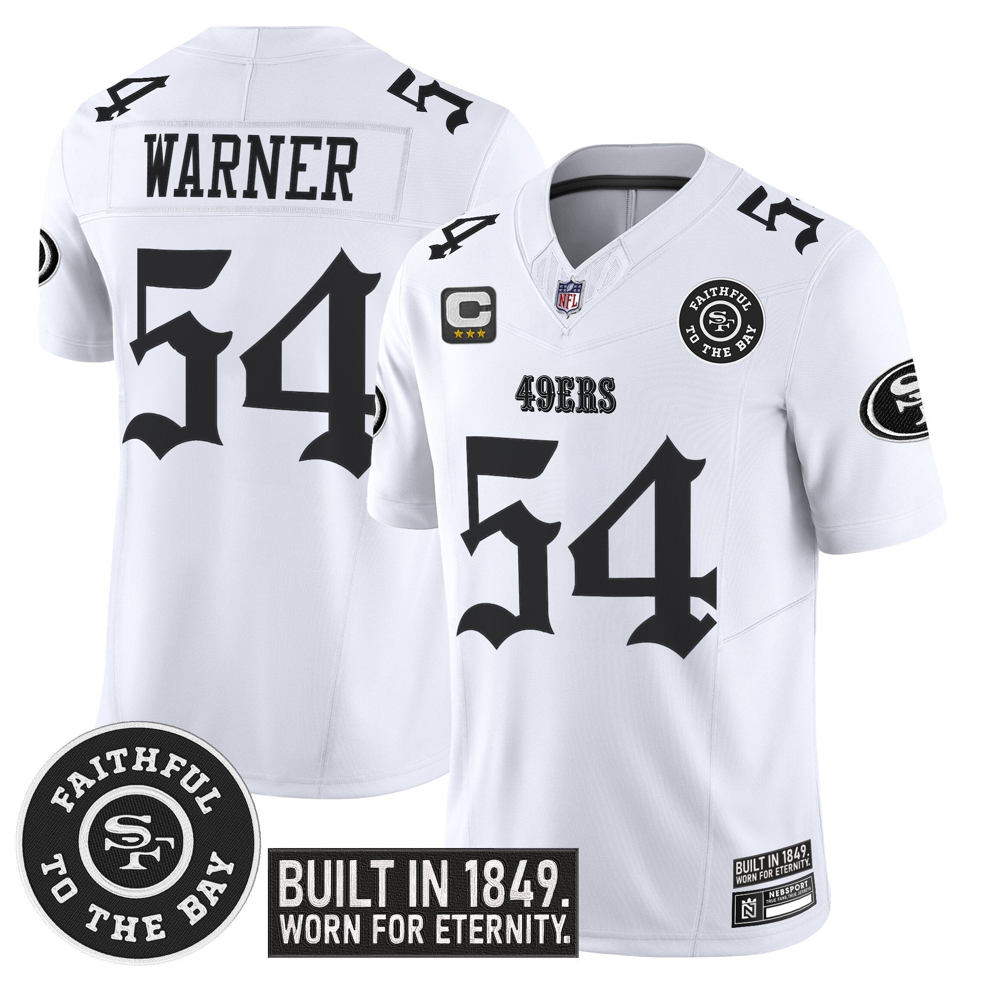 Men's San Francisco 49ers 'Fog City Gothic Edition' Vapor Limited Jersey V2 - All Stitched