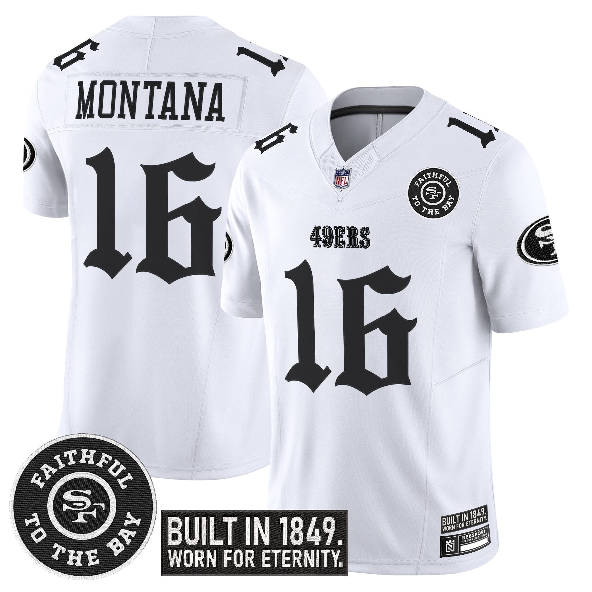 Men's San Francisco 49ers 'Fog City Gothic Edition' Vapor Limited Jersey V2 - All Stitched