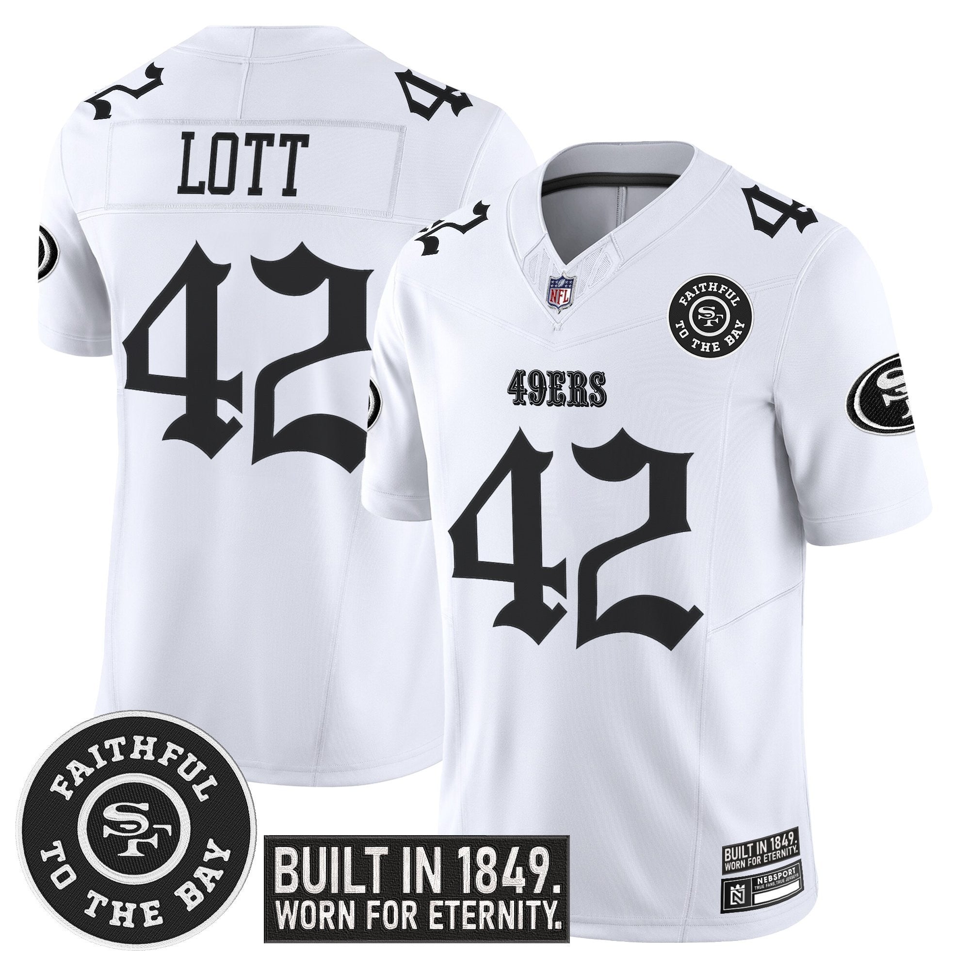 Men's San Francisco 49ers 'Fog City Gothic Edition' Vapor Limited Jersey V2 - All Stitched