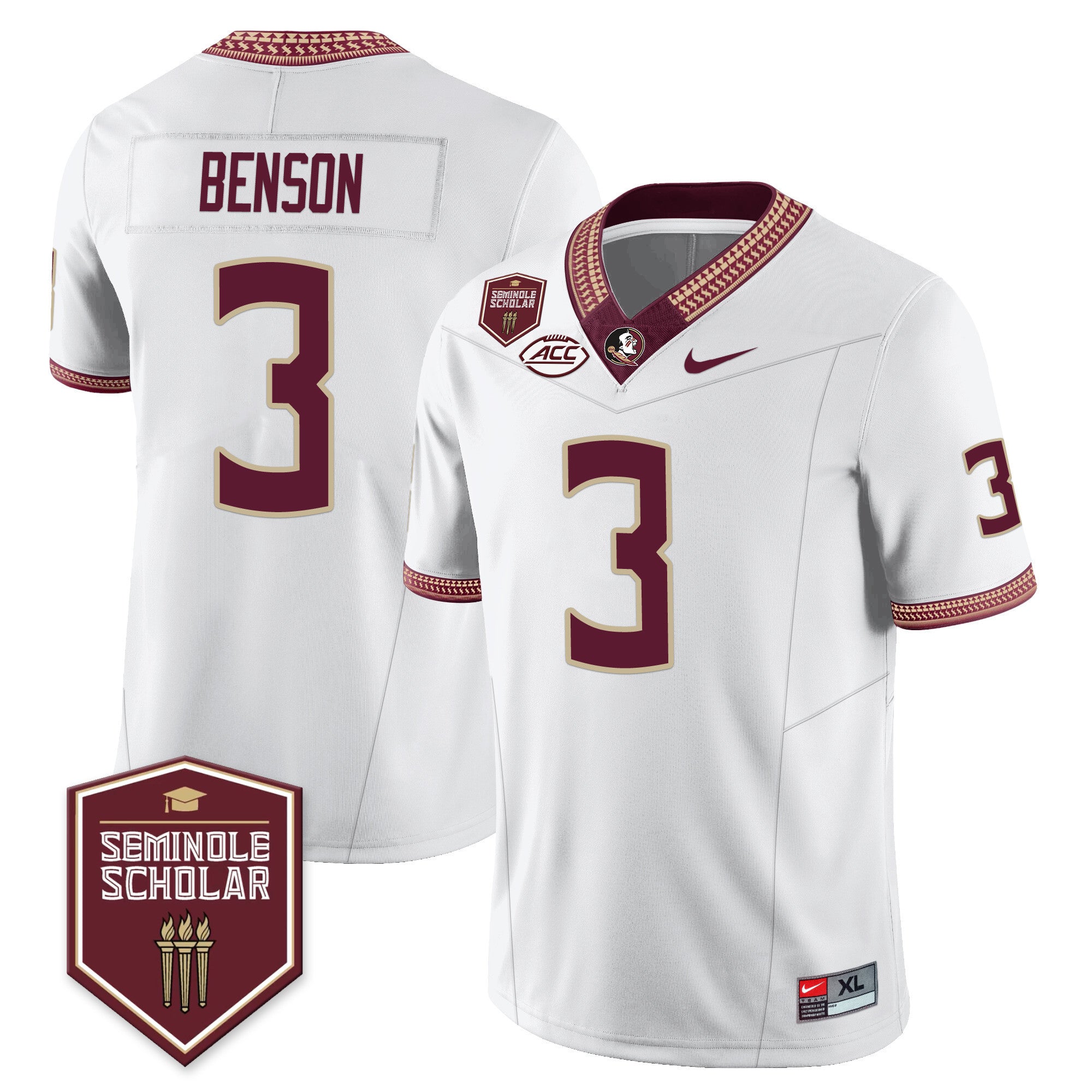 Men?s Florida State Seminoles Football Vapor Jersey ? All Stitched