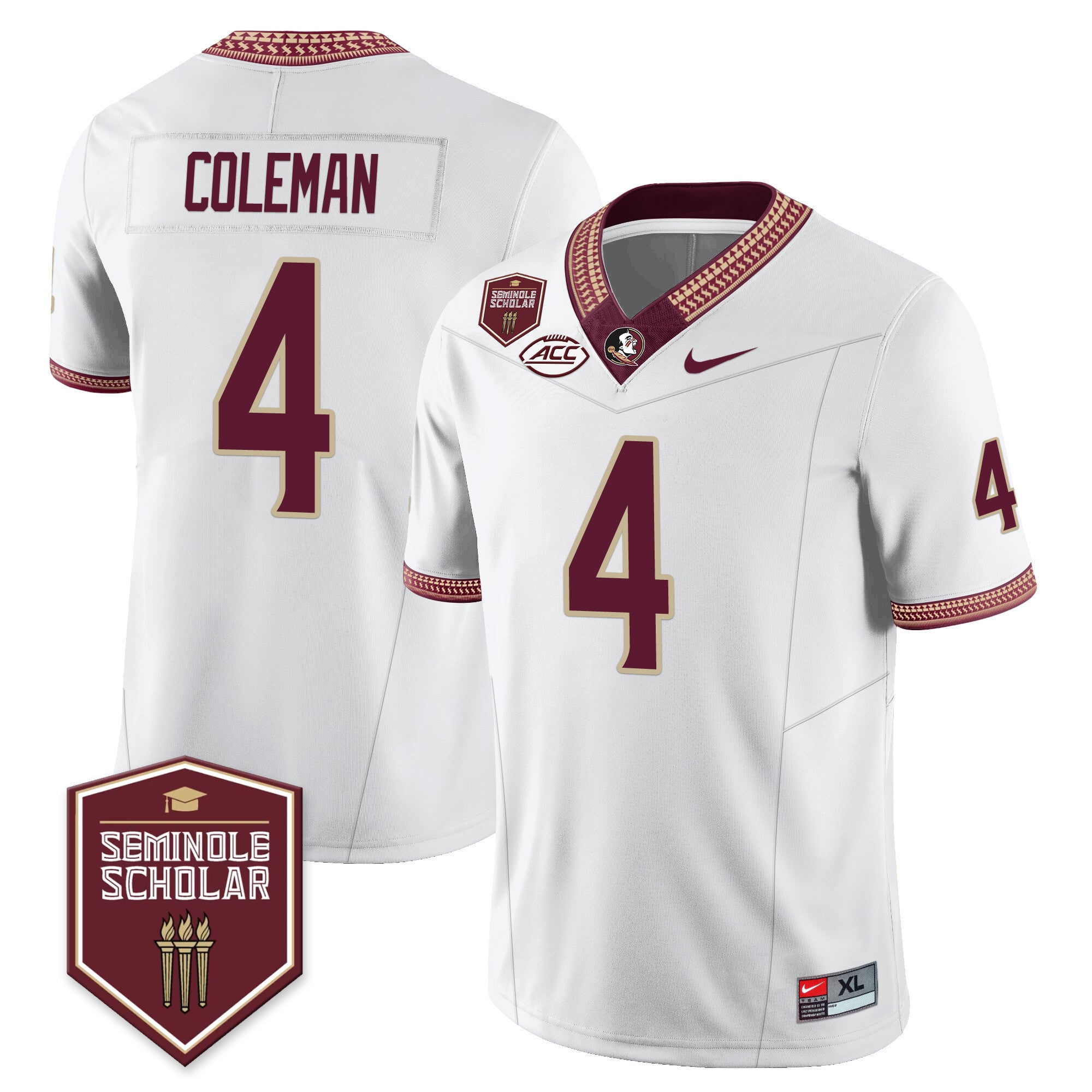 Men?s Florida State Seminoles Football Vapor Jersey ? All Stitched