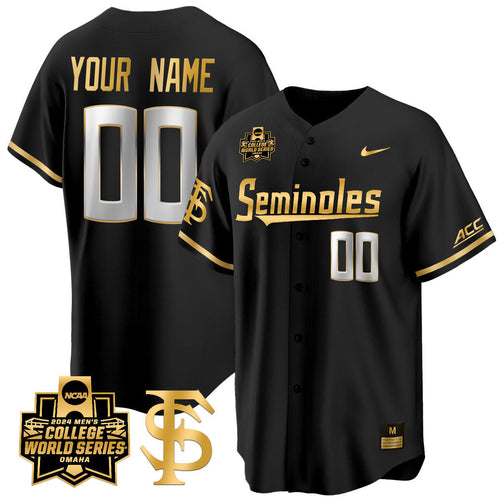 Custom Florida State Seminoles 2024 College World Series Vapor Premier Limited Jersey V1 - All Stitched