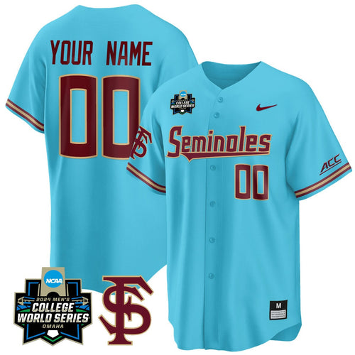 Custom Florida State Seminoles 2024 College World Series Vapor Premier Limited Jersey V1 - All Stitched