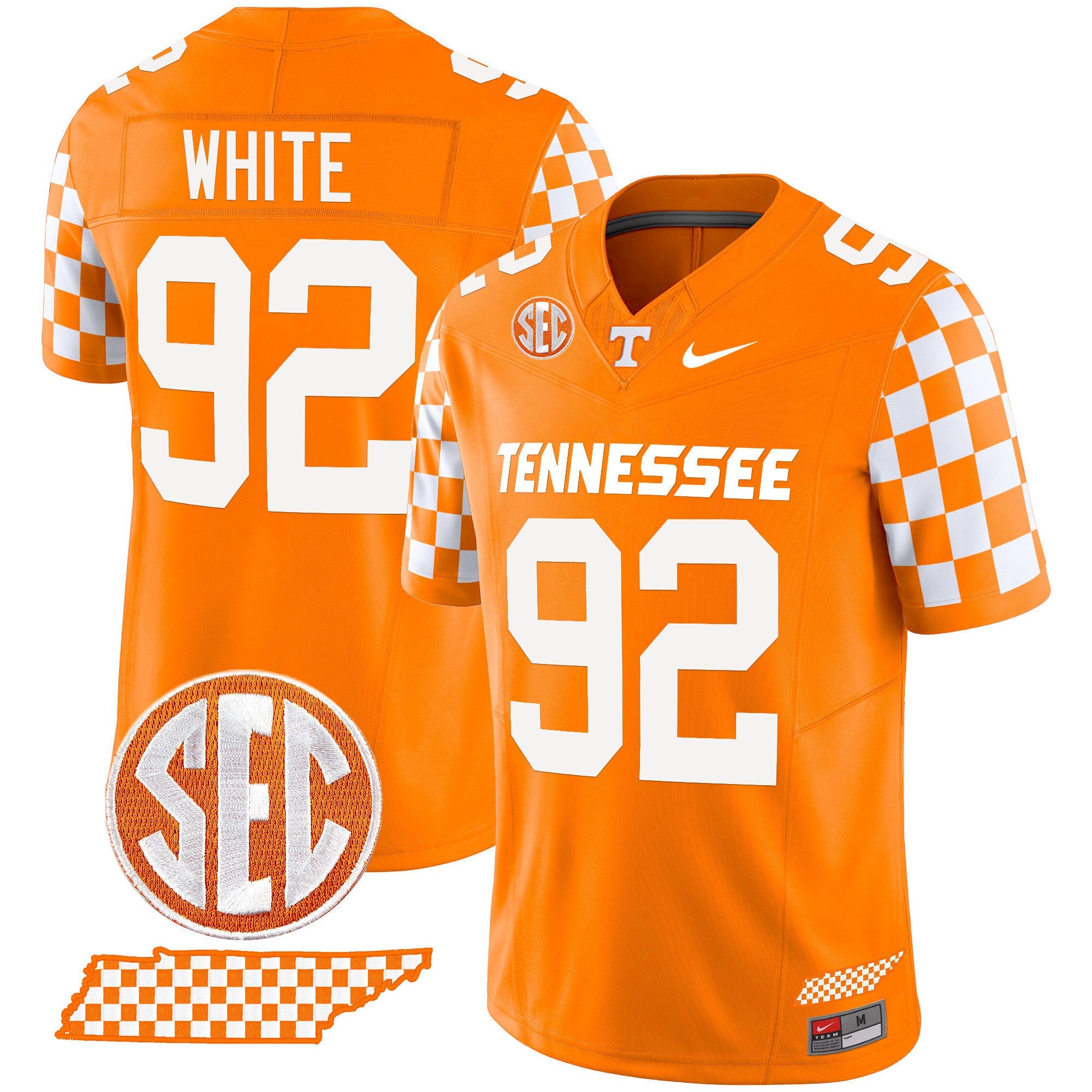 Men's Tennessee Volunteers 2024 Checkerboard Vapor Limited Jersey - All Stitched