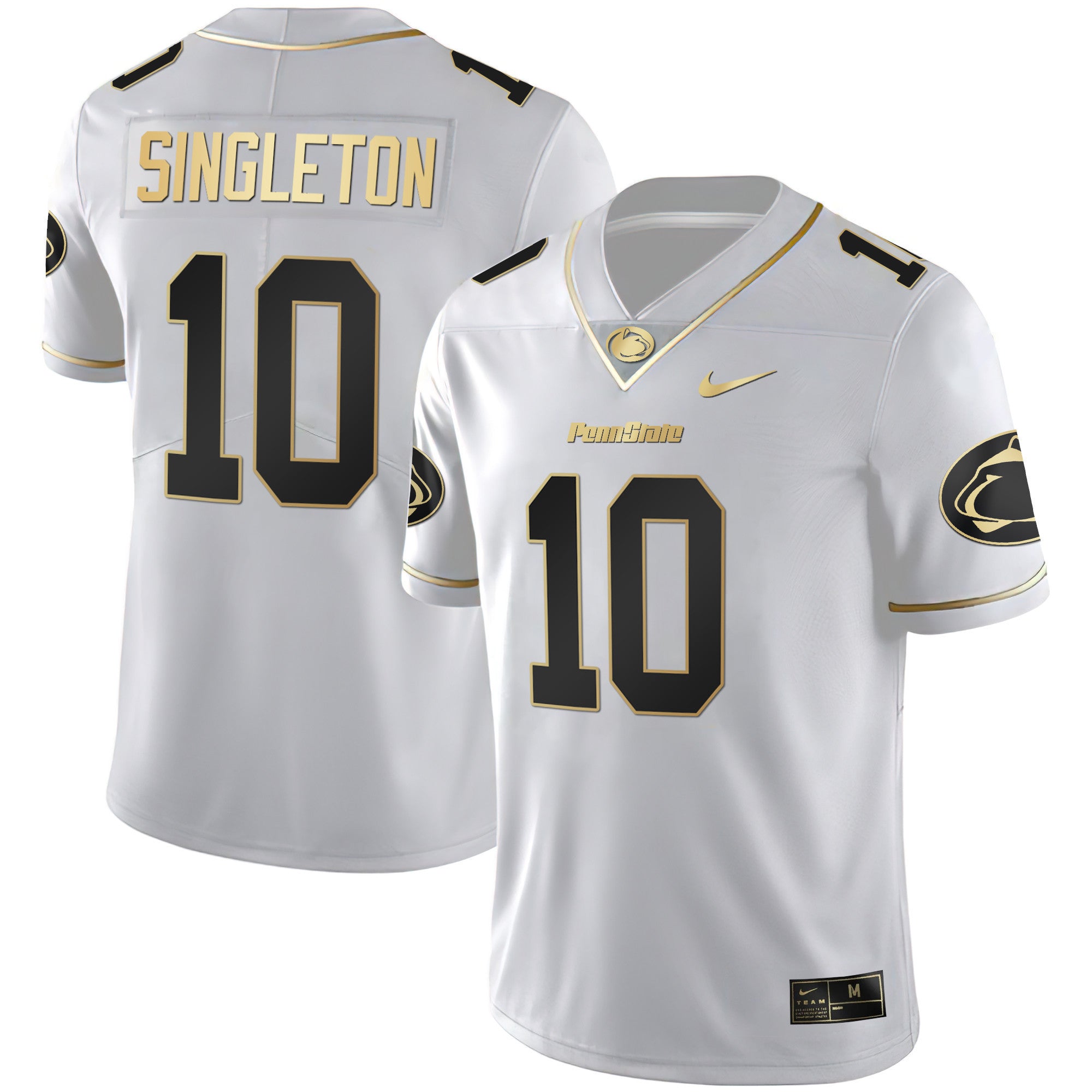 Men's Nittany Lions Black Limited & Gold Vapor Jersey - All Stitched