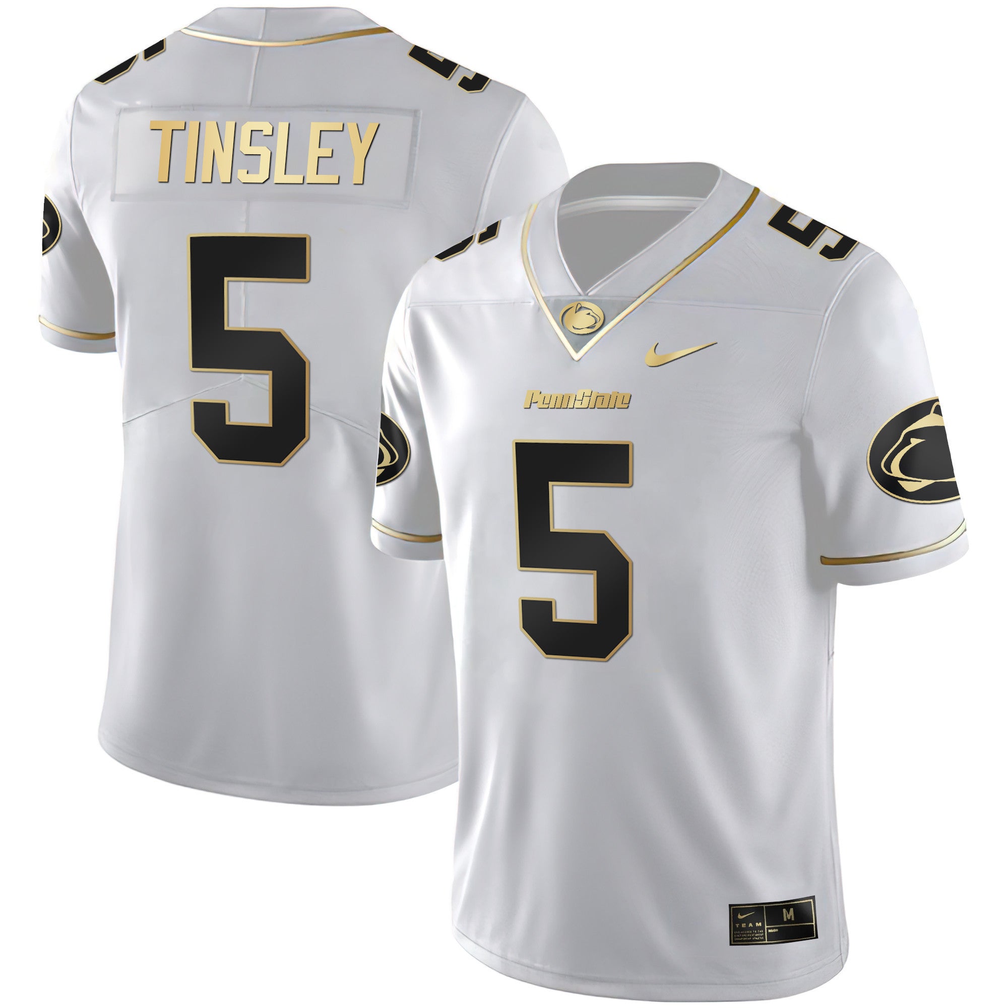 Men's Nittany Lions Black Limited & Gold Vapor Jersey - All Stitched