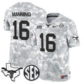 Texas Longhorns 2024 Salute to Service Vapor Limited Jersey - Arctic Camo - All Stitched