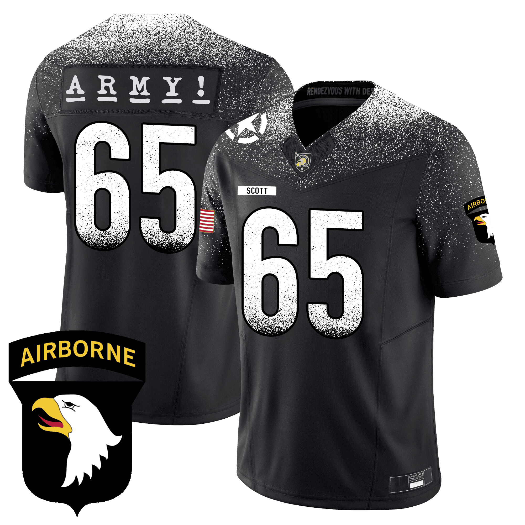 Men's Army Football 24/25 Jersey - 101st Airborne Division Honoring