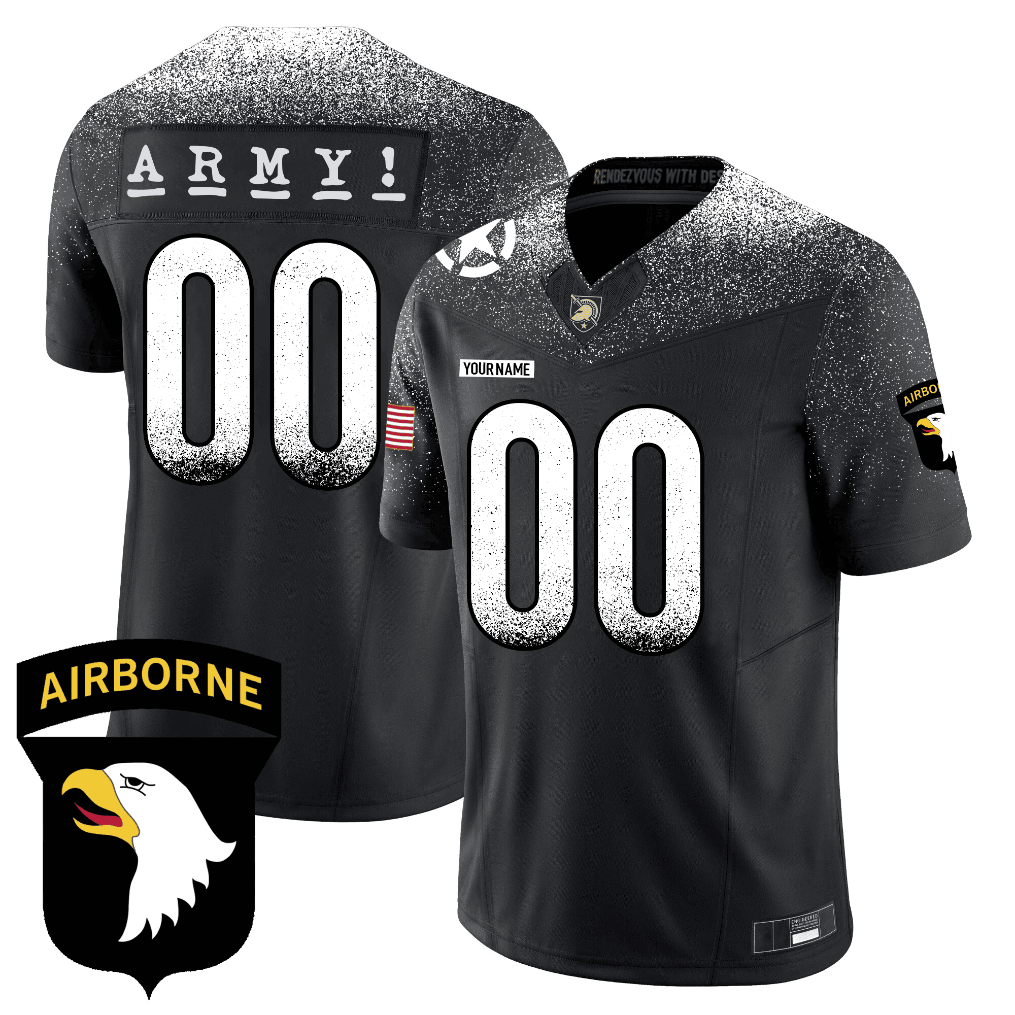 Custom Army Football 24/25 Jersey - 101st Airborne Division Honoring