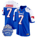 Men's SMU Mustangs 2024 ACC Championship Patch Game Jersey - All Stitched