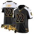 Men's Ravens 2024 Gold Vapor Limited Jersey - All Stitched