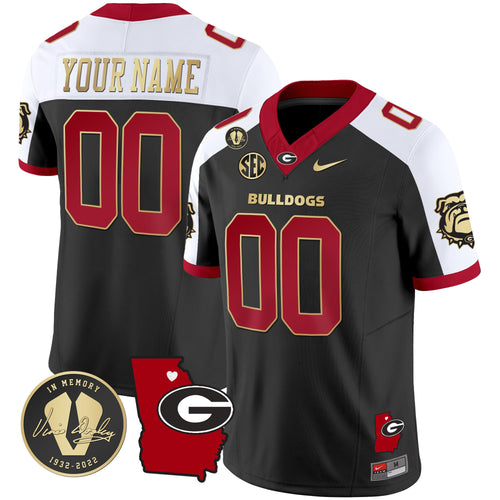 Custom Name/Gender Georgia Bulldogs 2024 Vapor Jersey V4 - Georgia Map - All Stitched