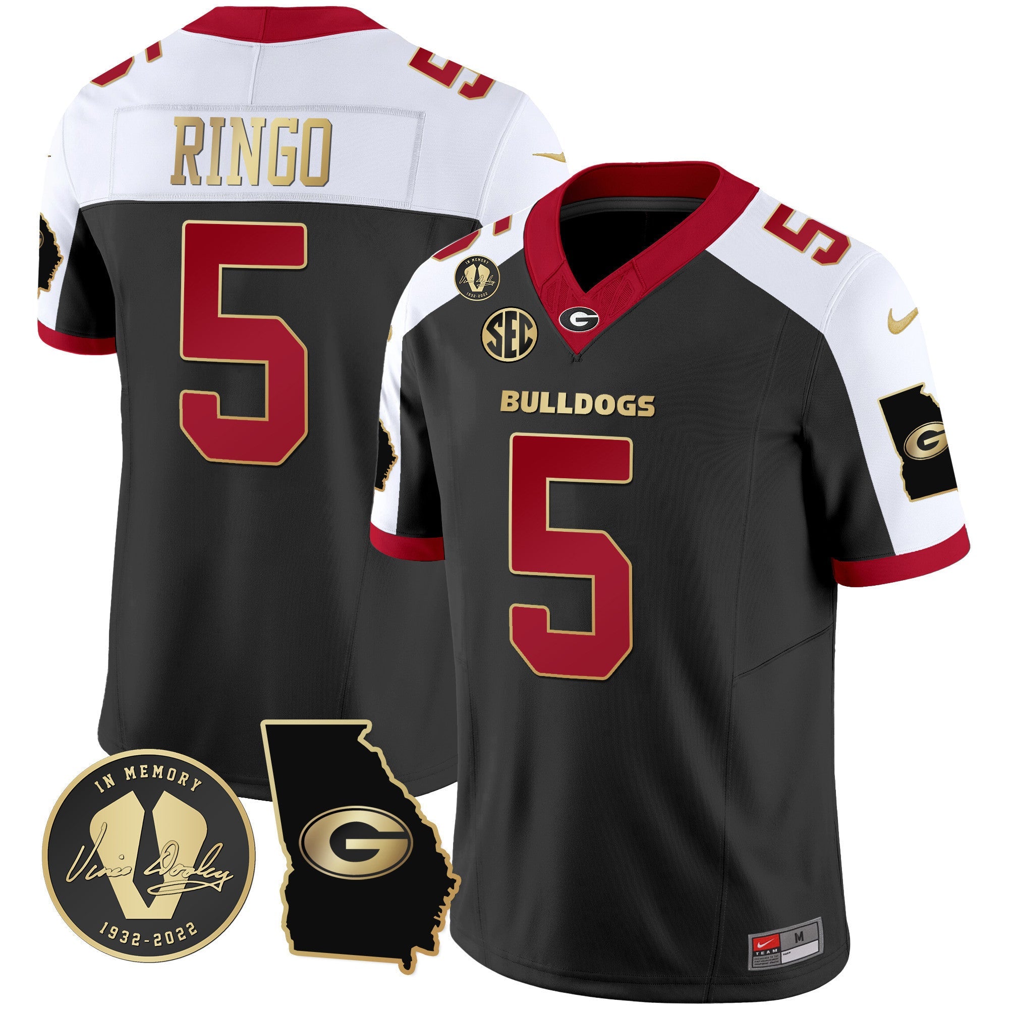 Men's Georgia Bulldogs 2024 Vapor Jersey V3 - Georgia Map - All Stitched