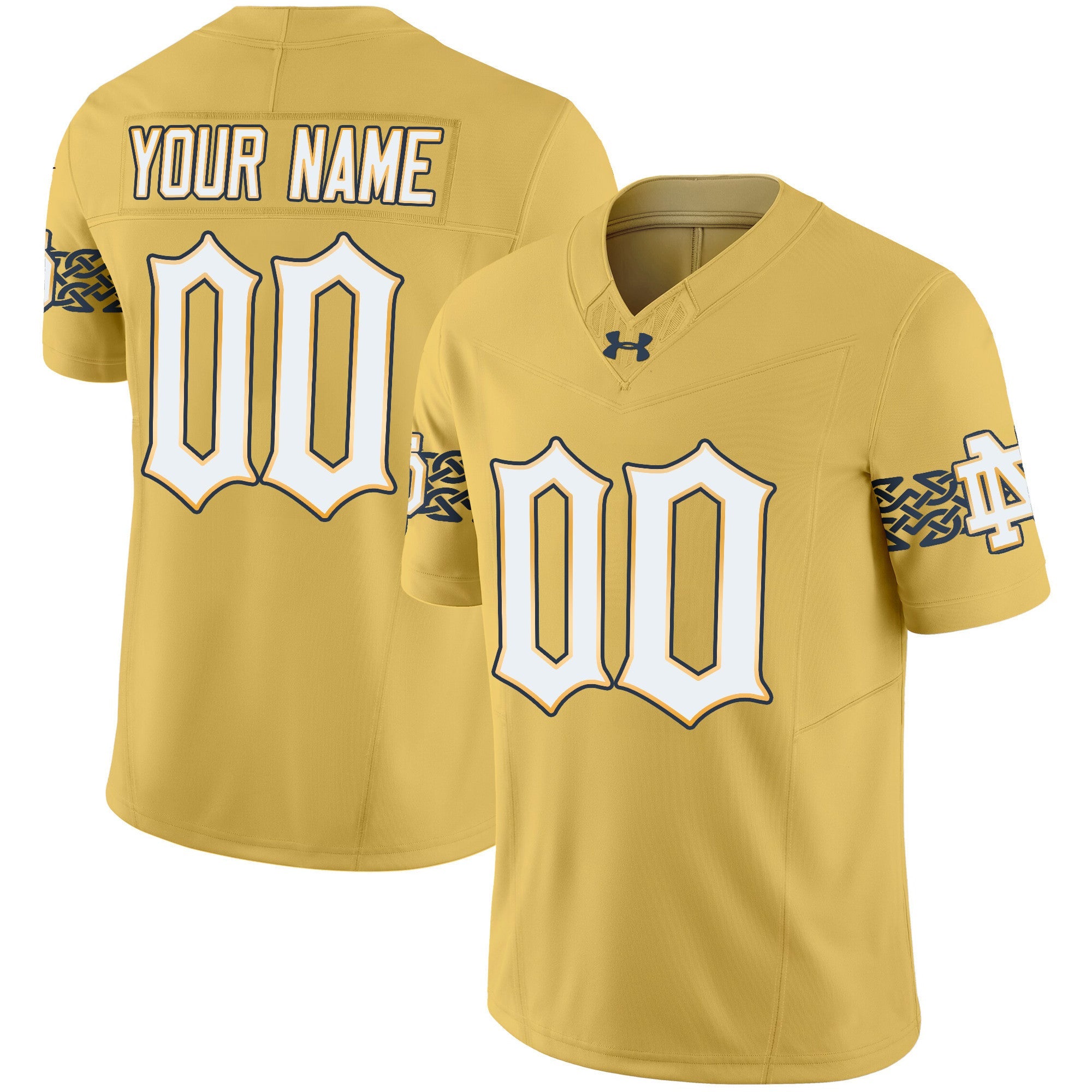 Notre Dame Fighting Irish 2024 Vapor Limited Custrom Jersey V2 - All Stitched