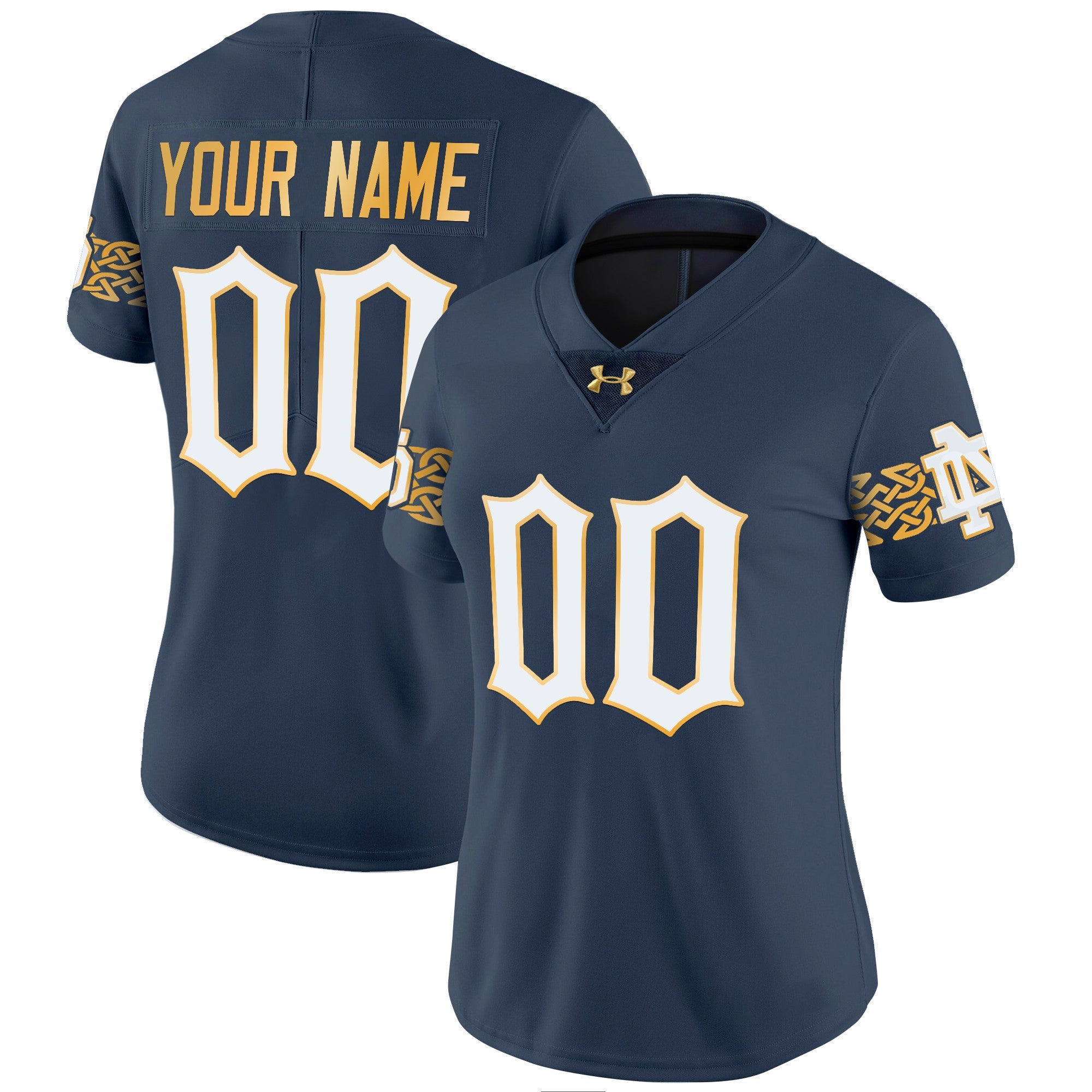 Notre Dame Fighting Irish 2024 Vapor Limited Custrom Jersey V2 - All Stitched