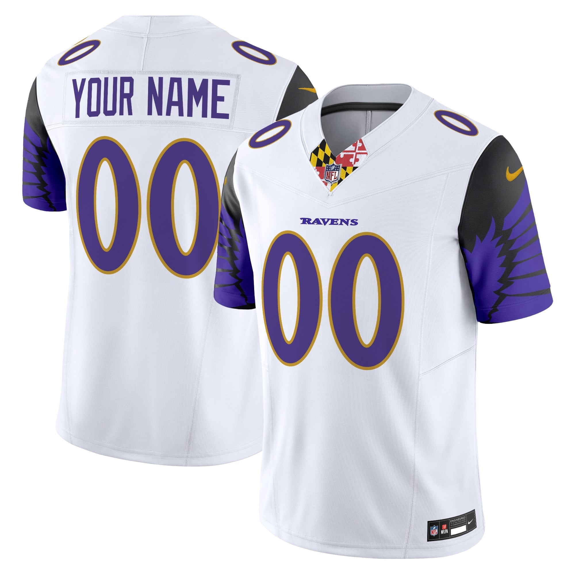 Ravens Special Vapor Limited Custom Jersey - All Stitched