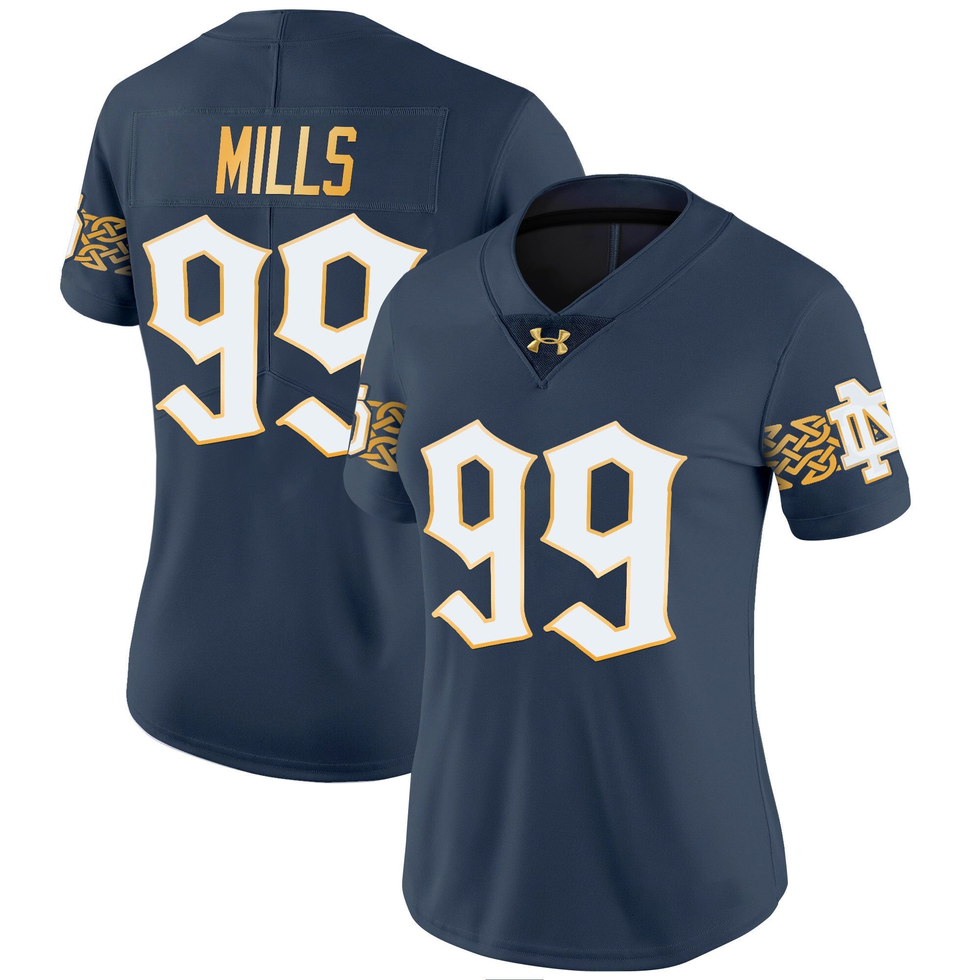 Women's Notre Dame Fighting Irish 2024 Vapor Limited Jersey V2 - All Stitched