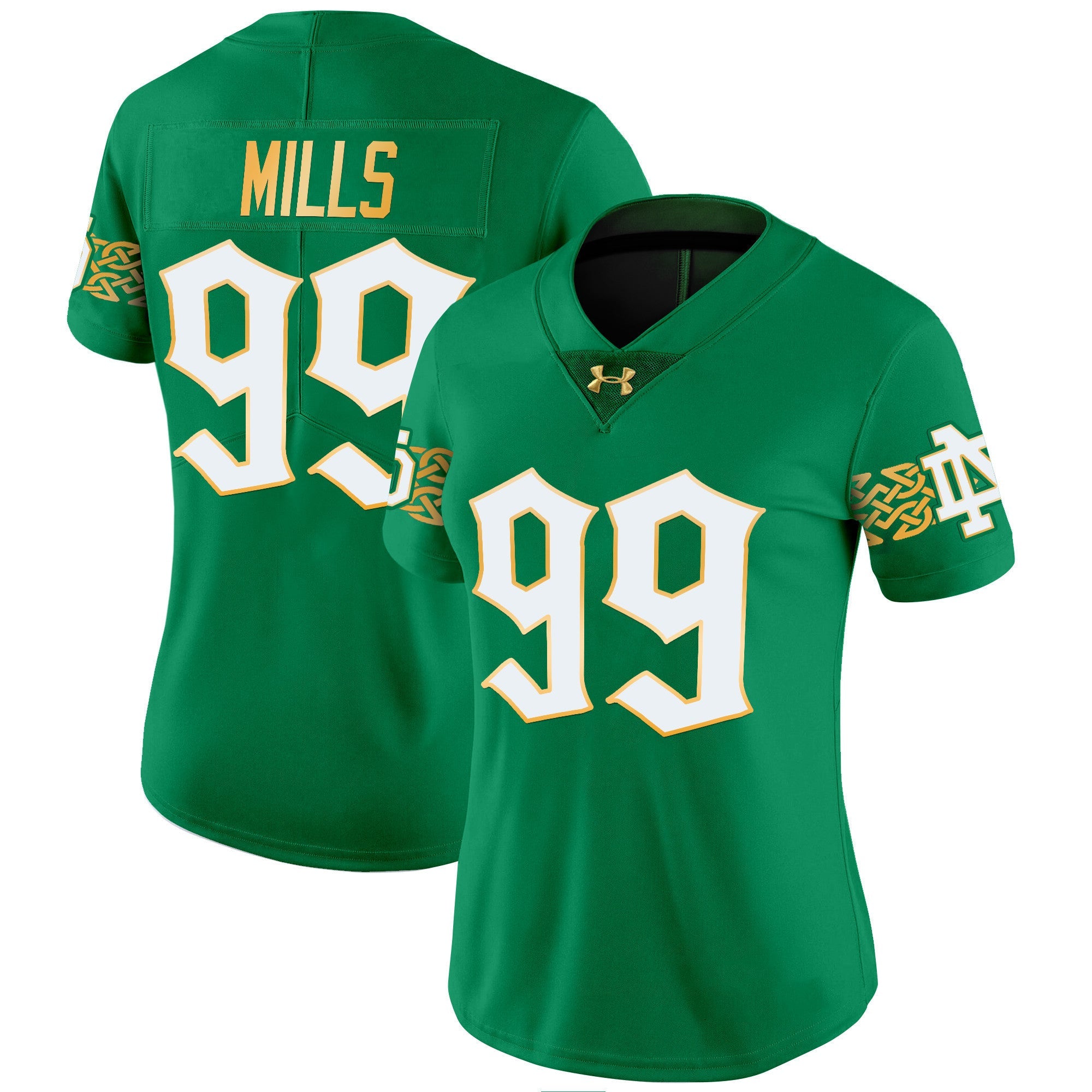 Women's Notre Dame Fighting Irish 2024 Vapor Limited Jersey V2 - All Stitched