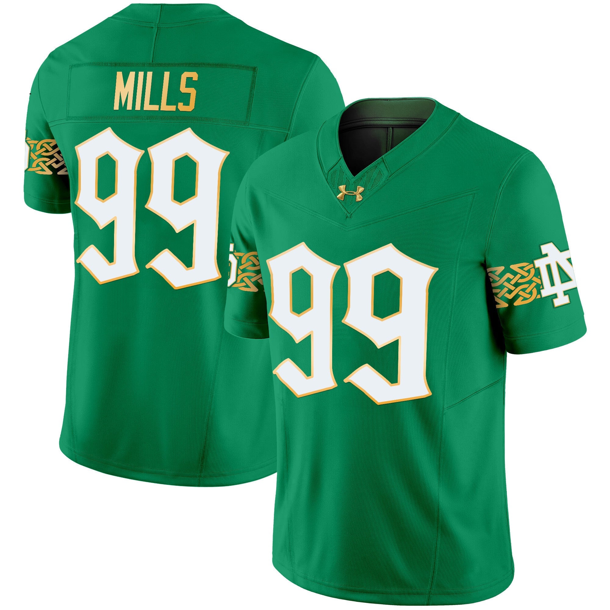 Men's Notre Dame Fighting Irish 2024 Vapor Limited Jersey V2 - All Stitched