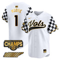 Men's Tennessee Volunteers Checkerboard 2024 Tournament Champions Vapor Premier Limited Jersey - All Stitched